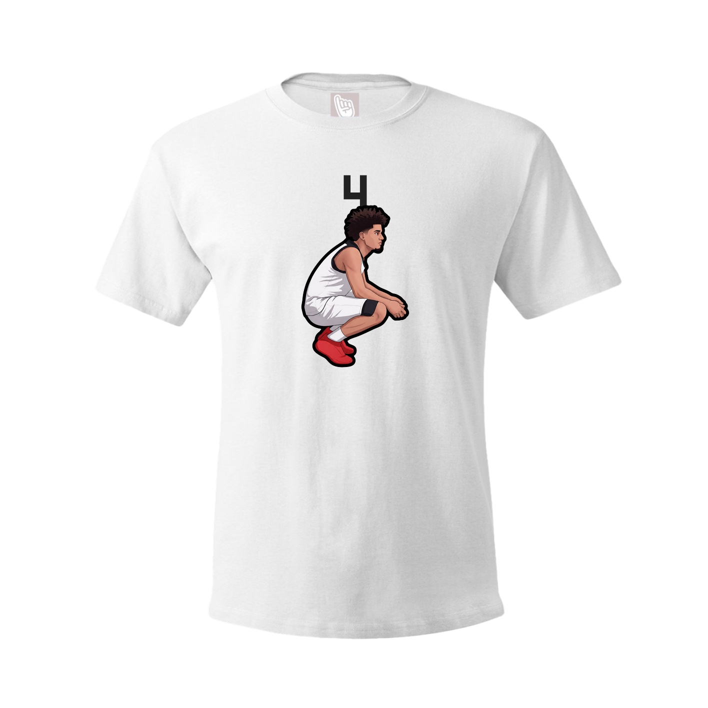 Tee — Number Top in White