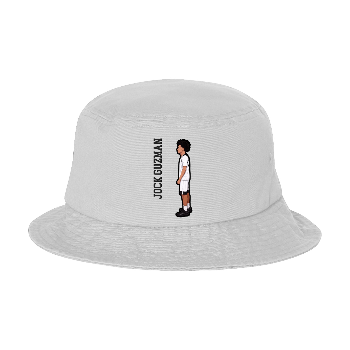Bucket Cap — Name Vertical in White