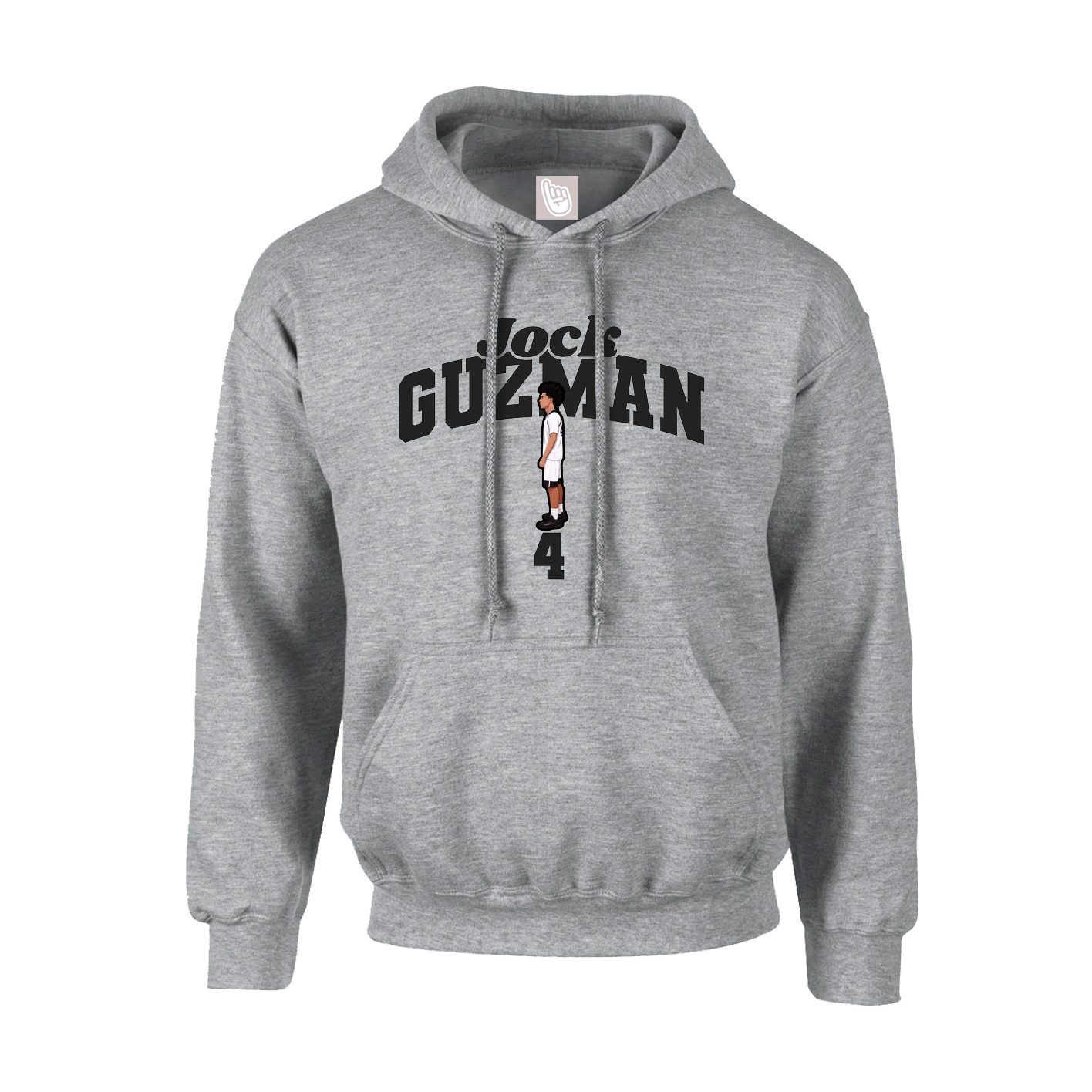 Youth Hoodie — Signature Arch in Grey