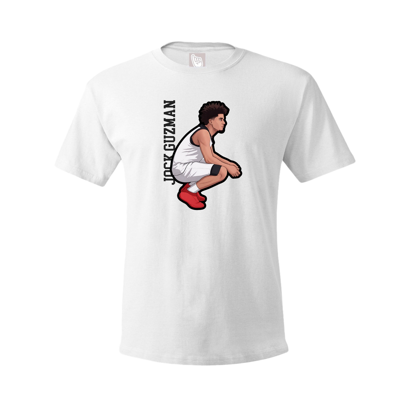 Tee — Name Vertical in White