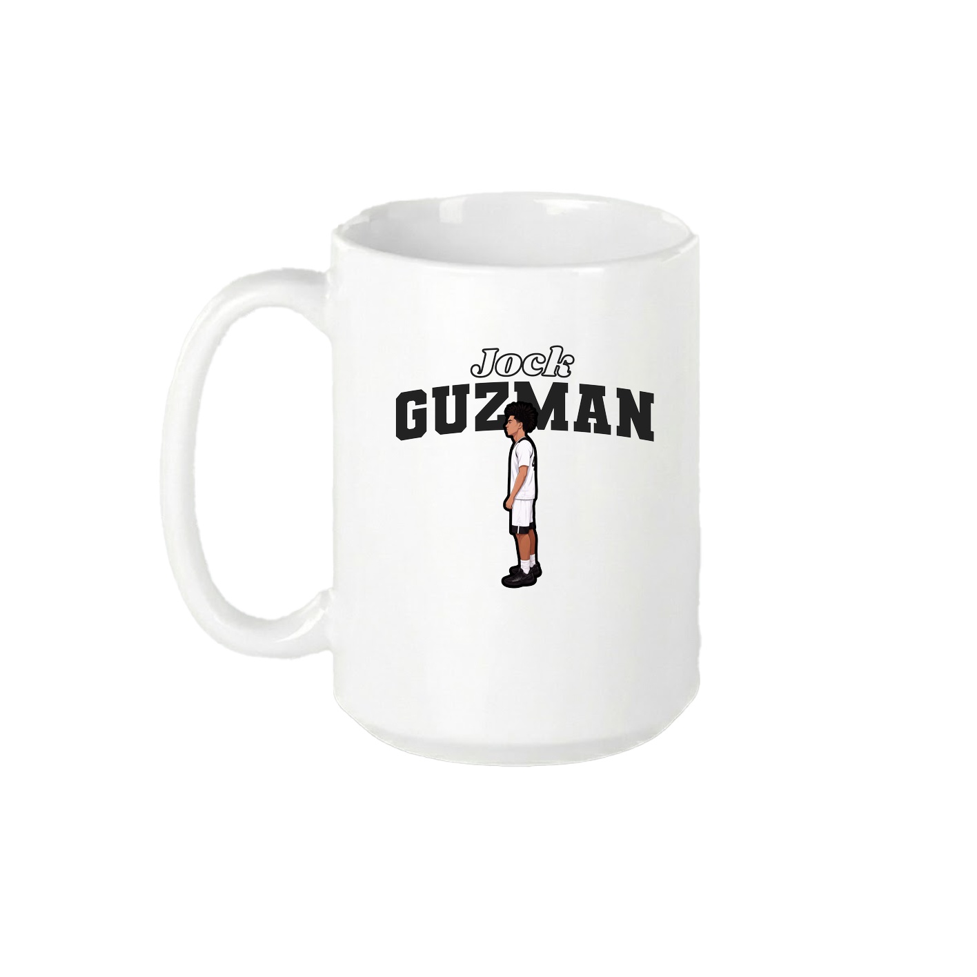 15oz Coffee Mug — Name Arch in White