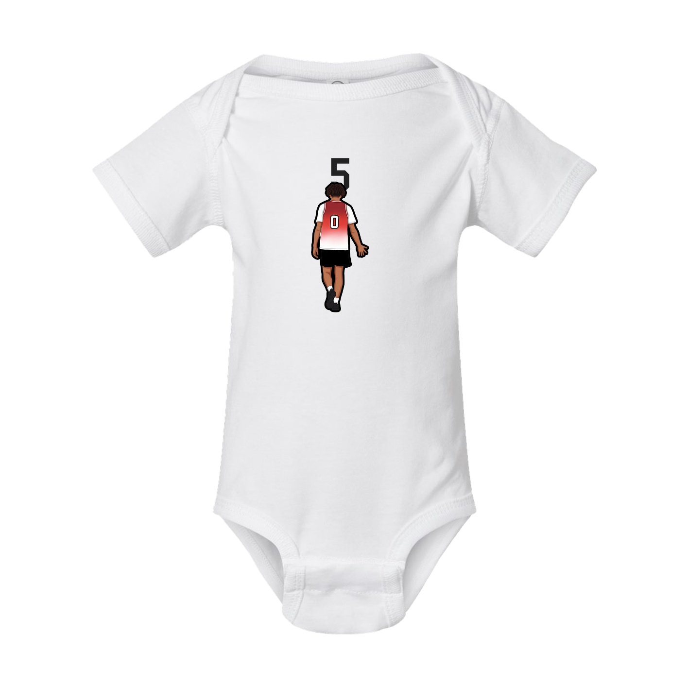 Baby Onesie — Number Top in White