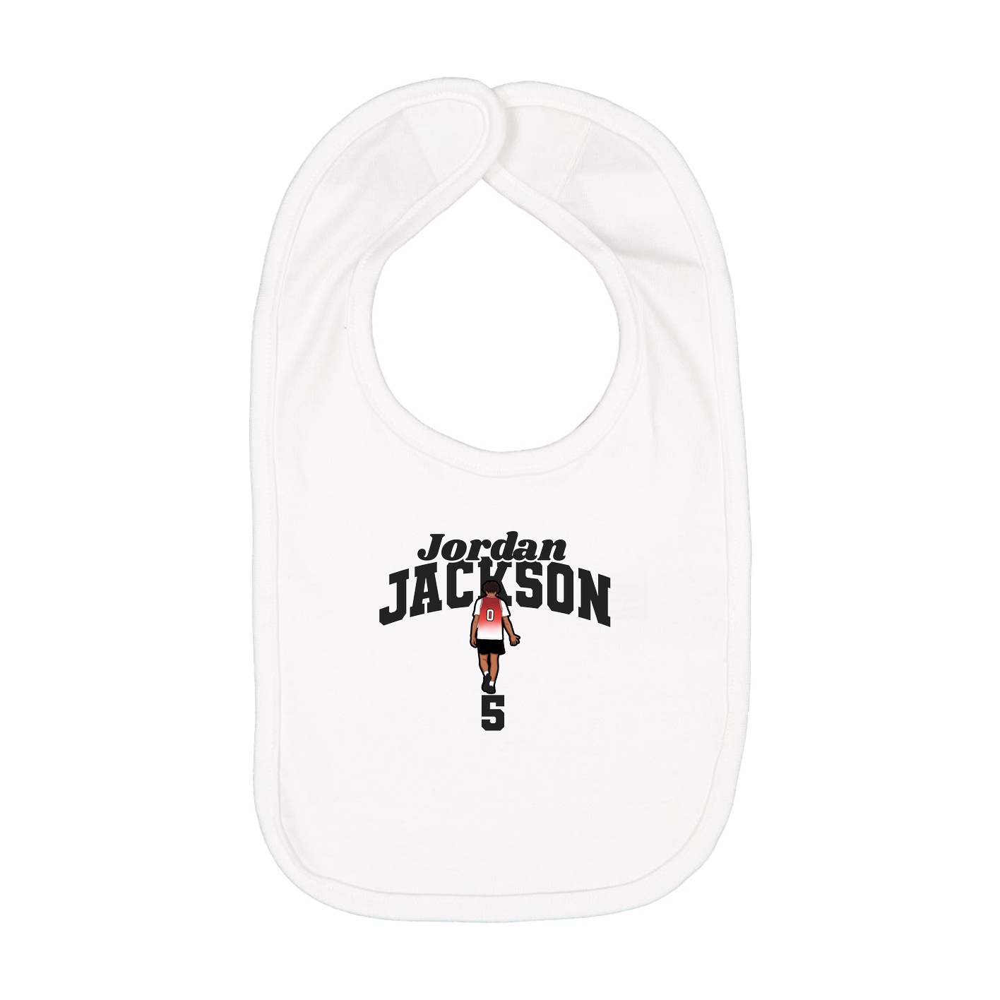 Infant Bib — Signature Arch in White