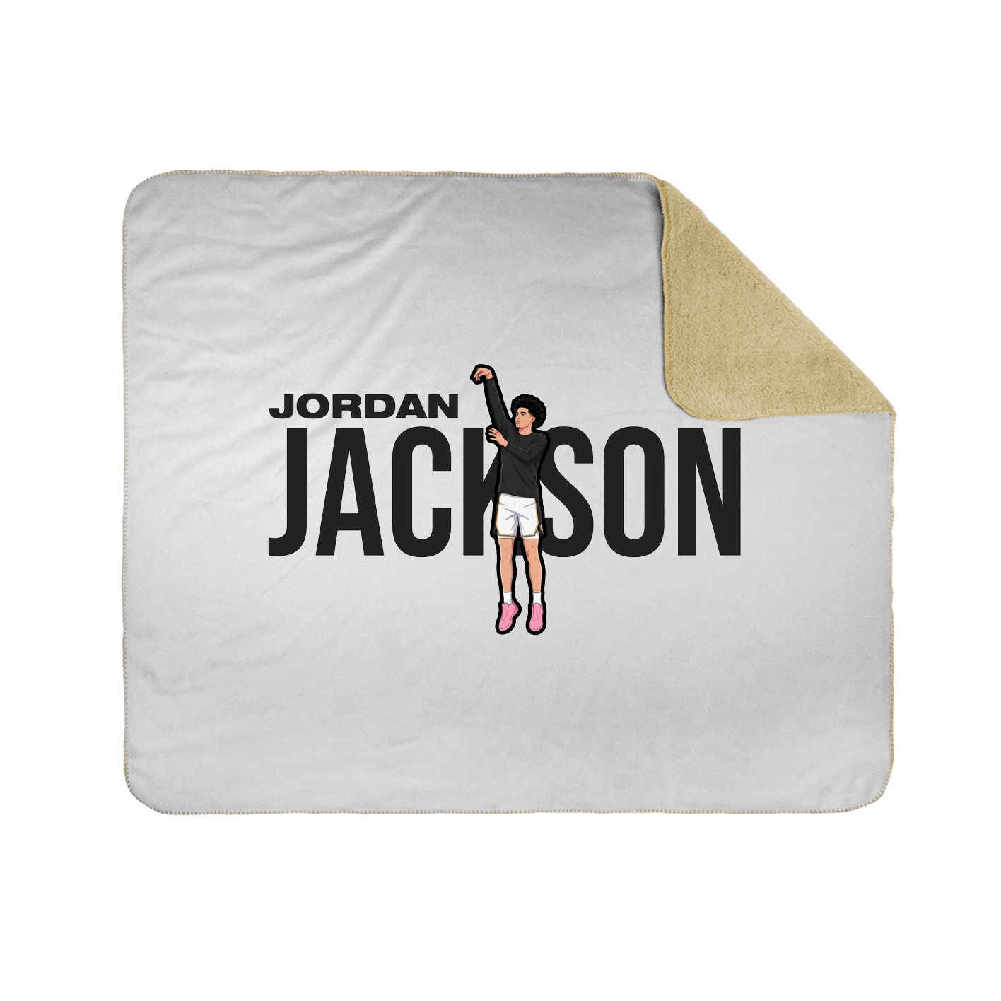 Throw Blanket — Player Name in White