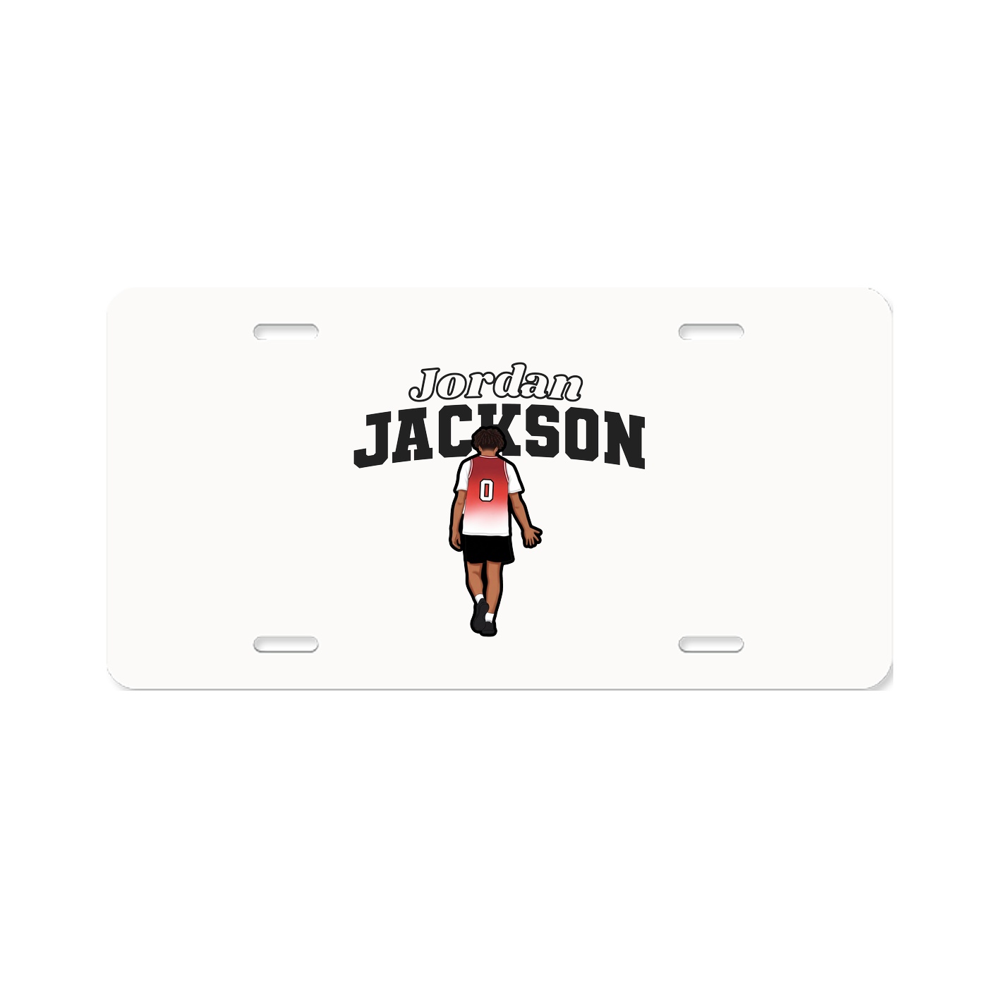 License Plate — Name Arch in Classic