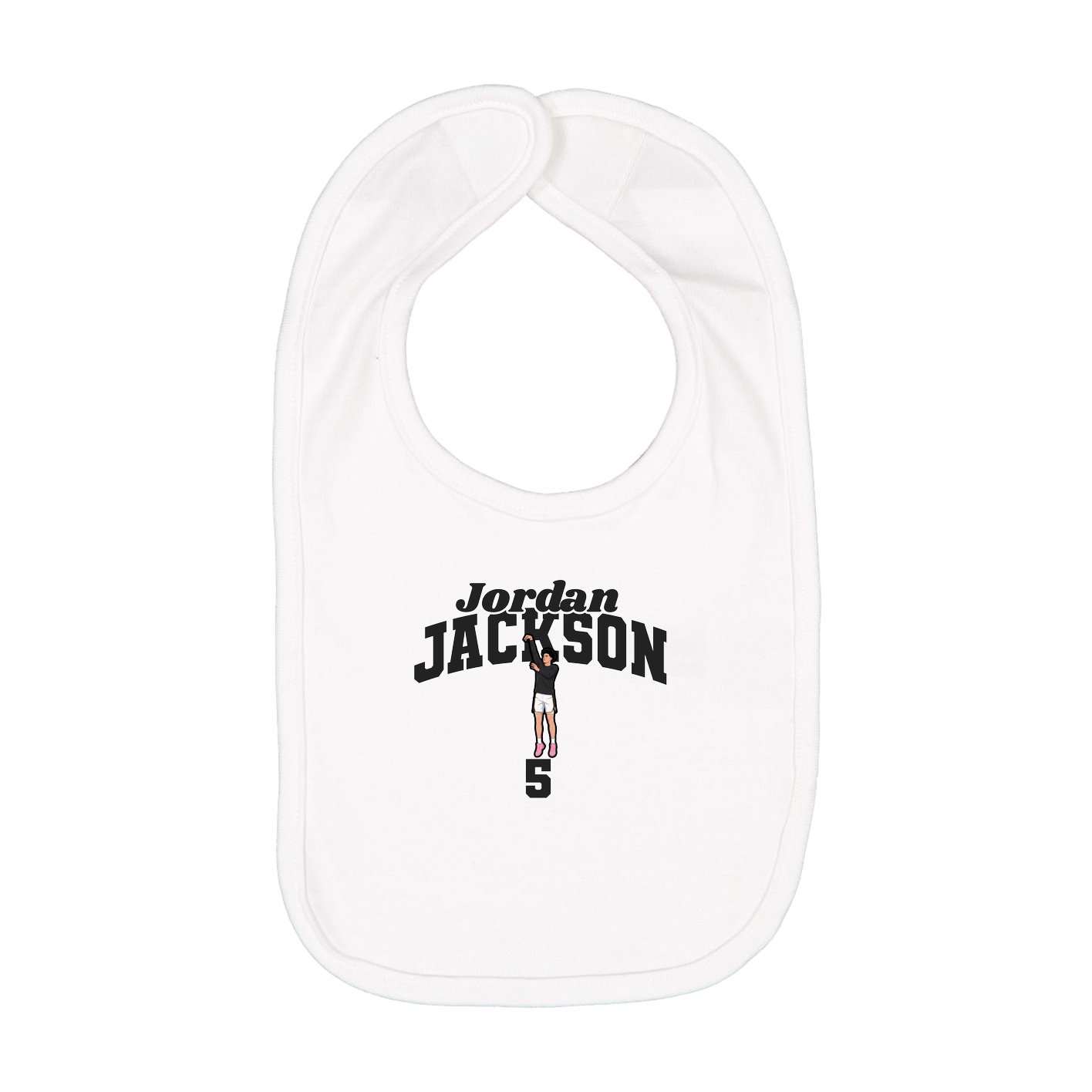 Infant Bib — Signature Arch in White
