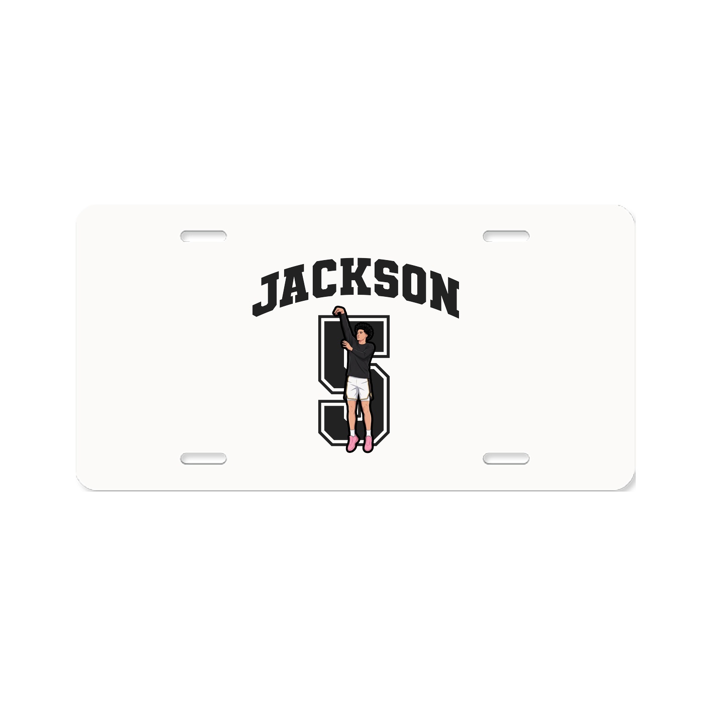License Plate — Number in Classic
