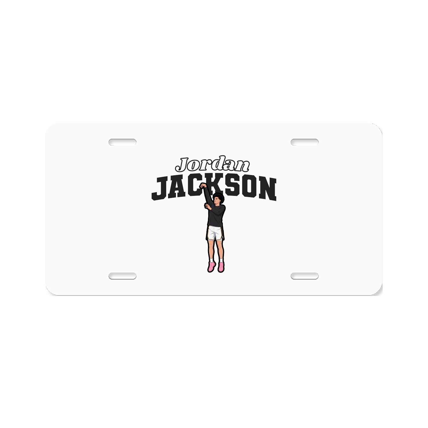 License Plate — Name Arch in Classic