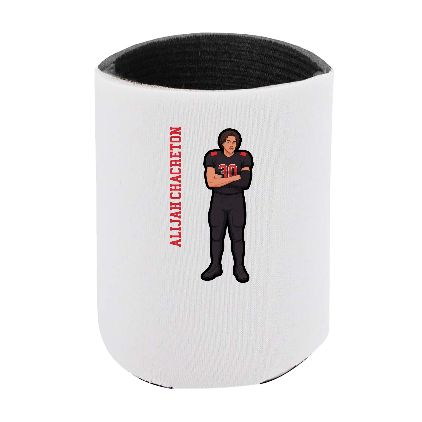 Can Holder — Name Vertical in White