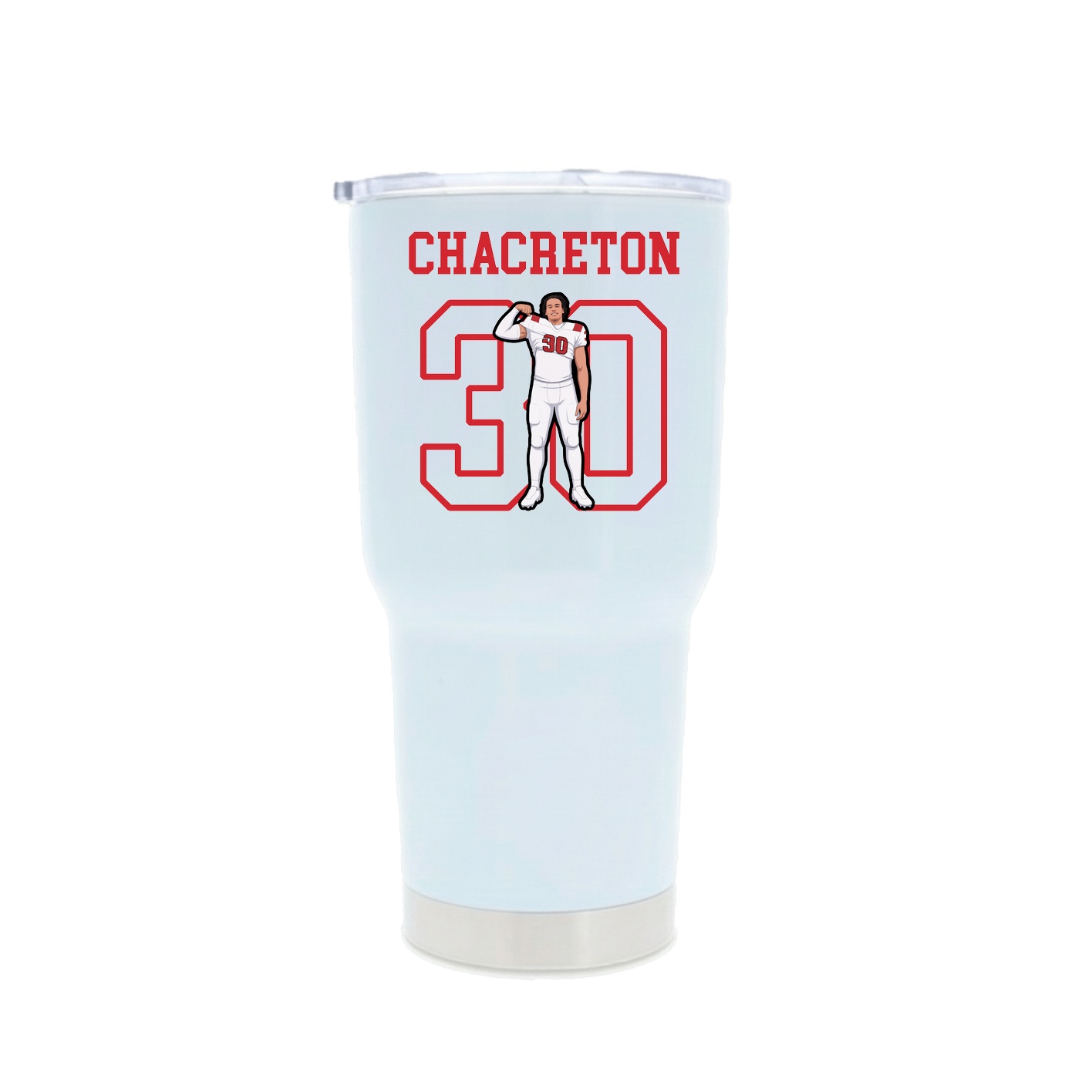 30oz Stainless Steel Tumbler — Shirsey in White