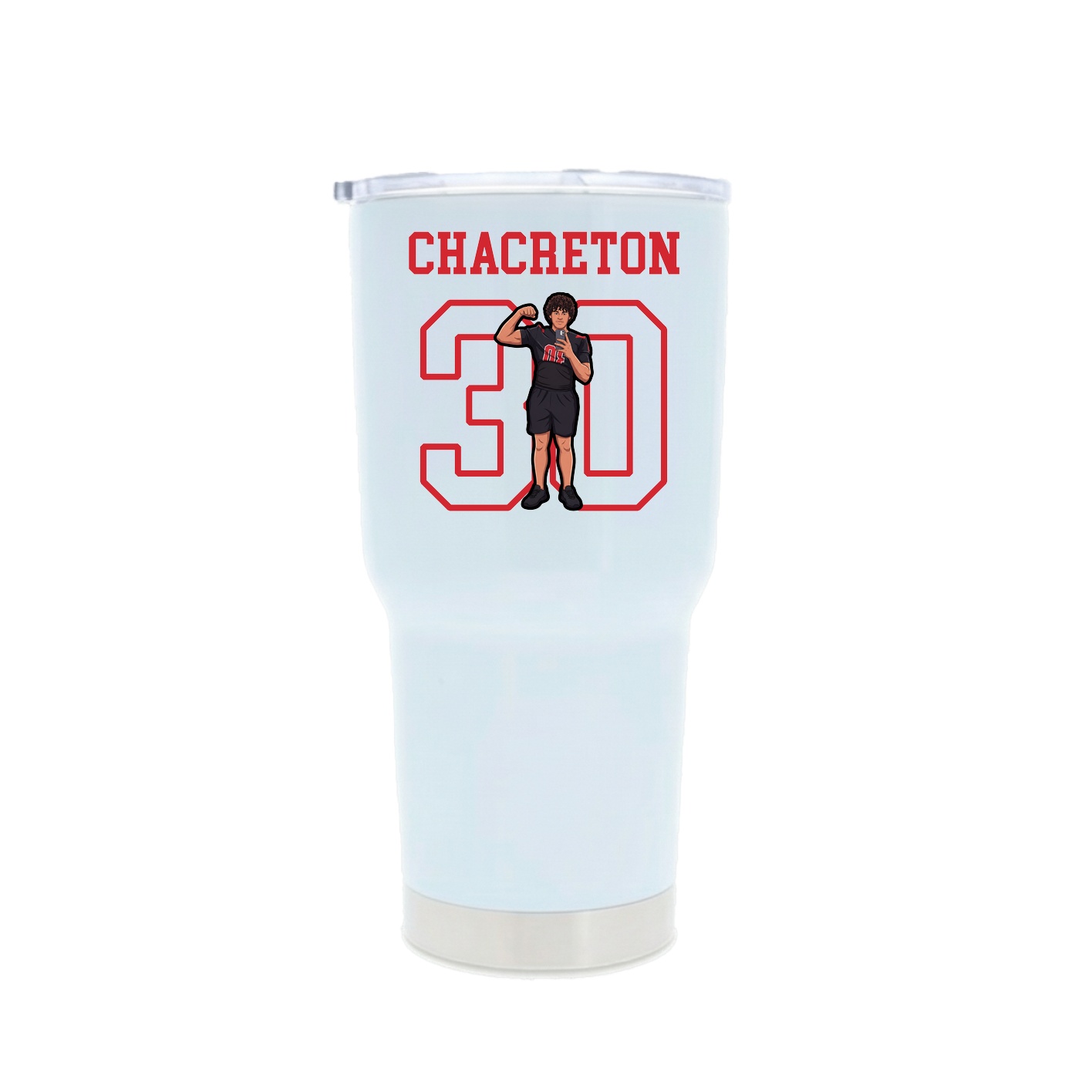 30oz Stainless Steel Tumbler — Shirsey in White