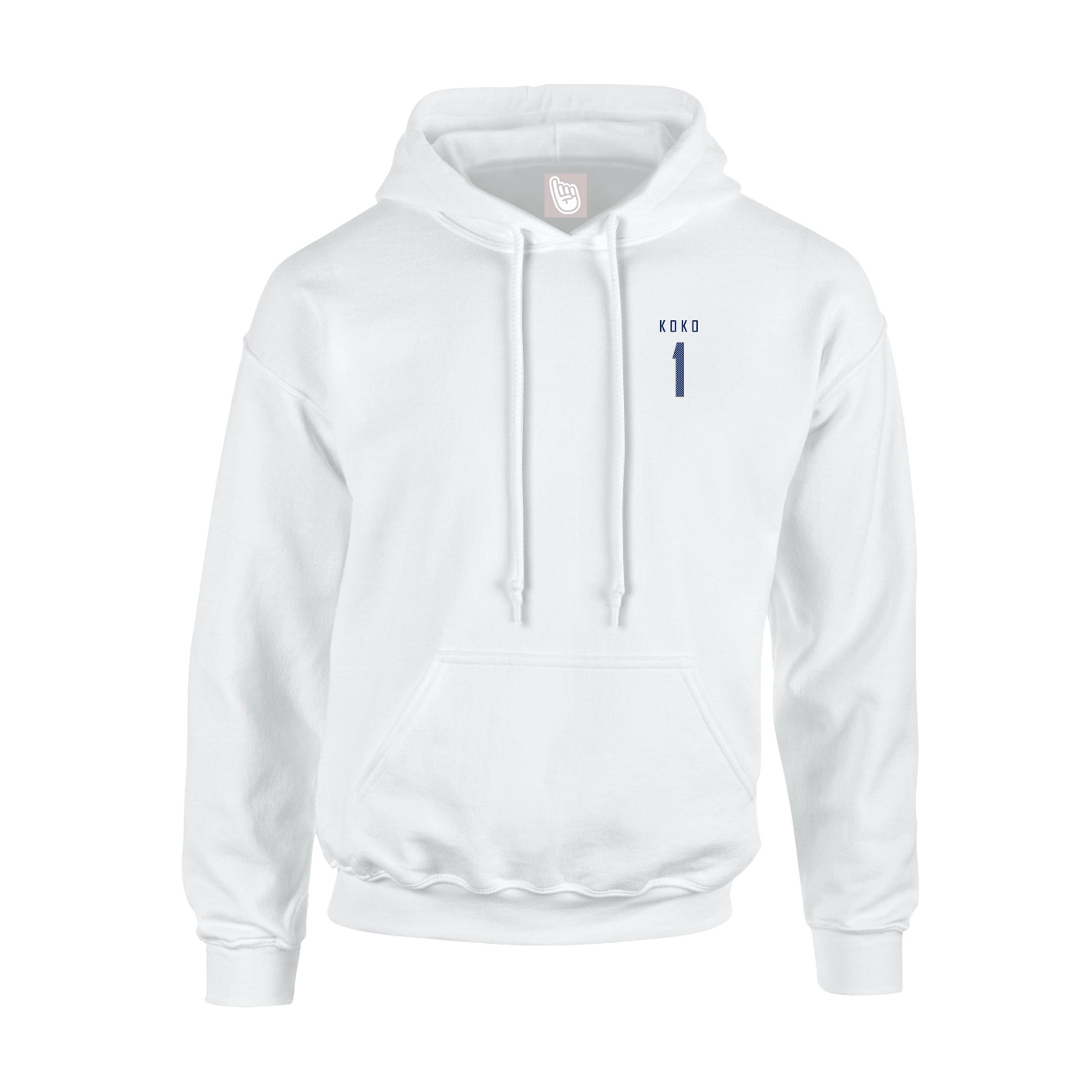 Youth Hoodie — Mesh Shirsey in White