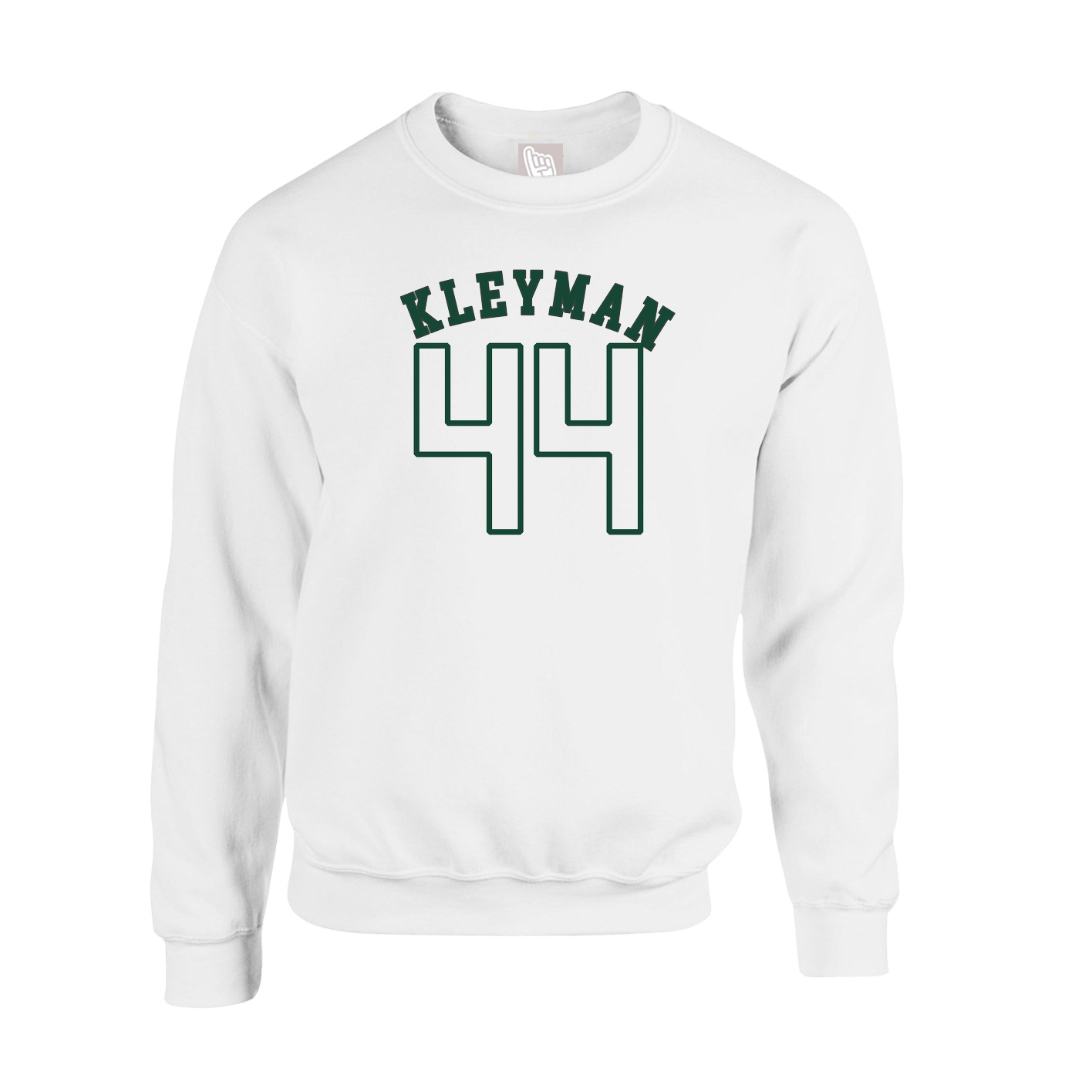 Fleece Crew — Shirsey Arch in White