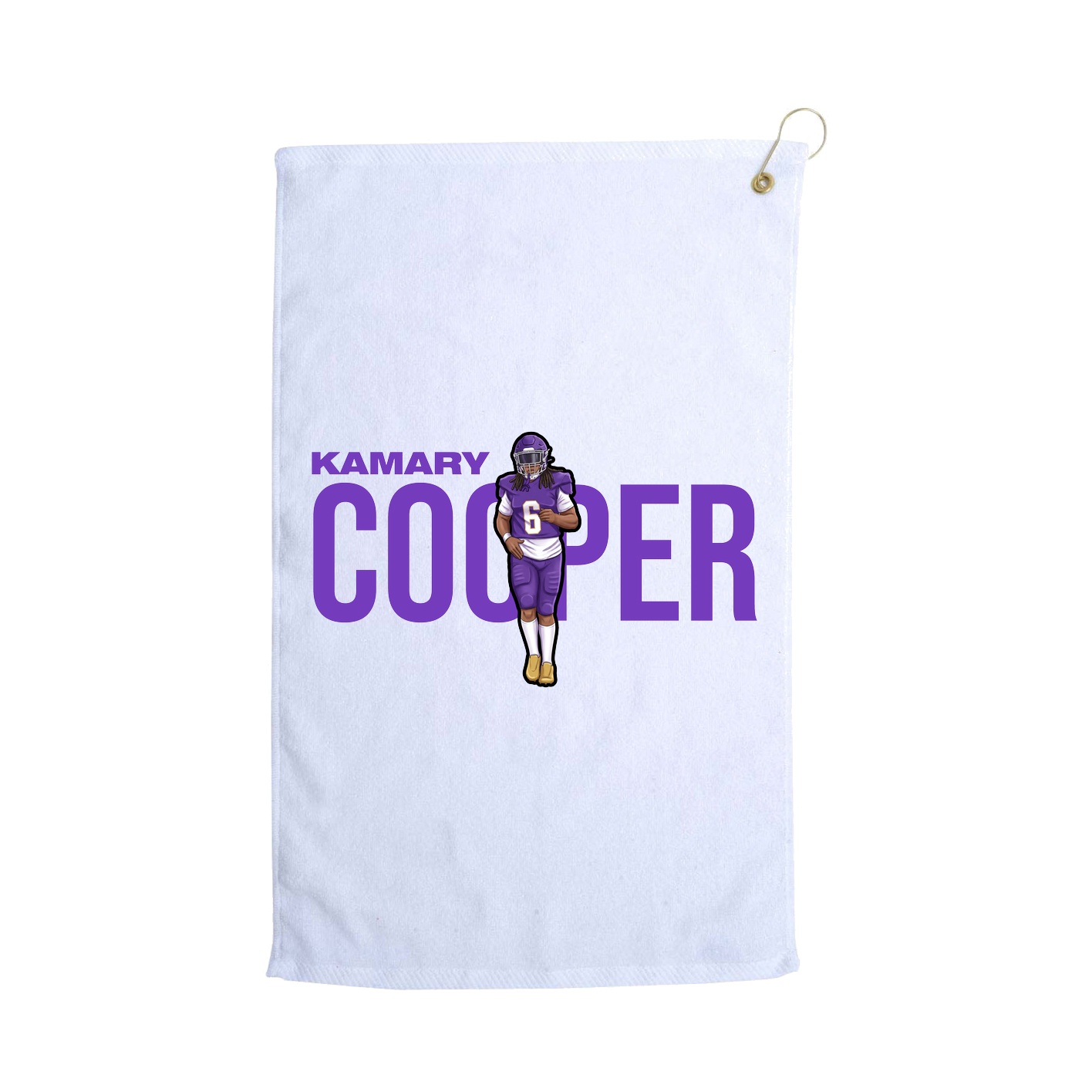 Golf Towel — Player Name in White