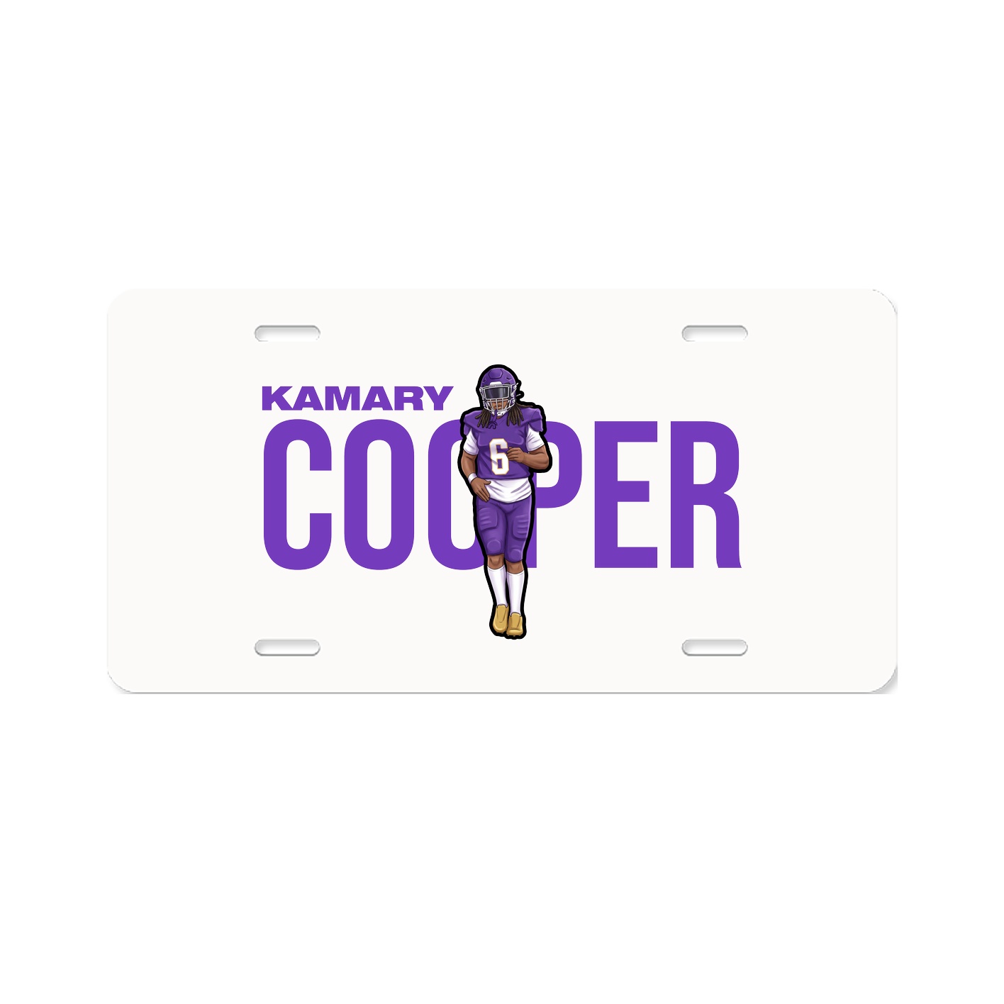 License Plate — Player Name in Classic