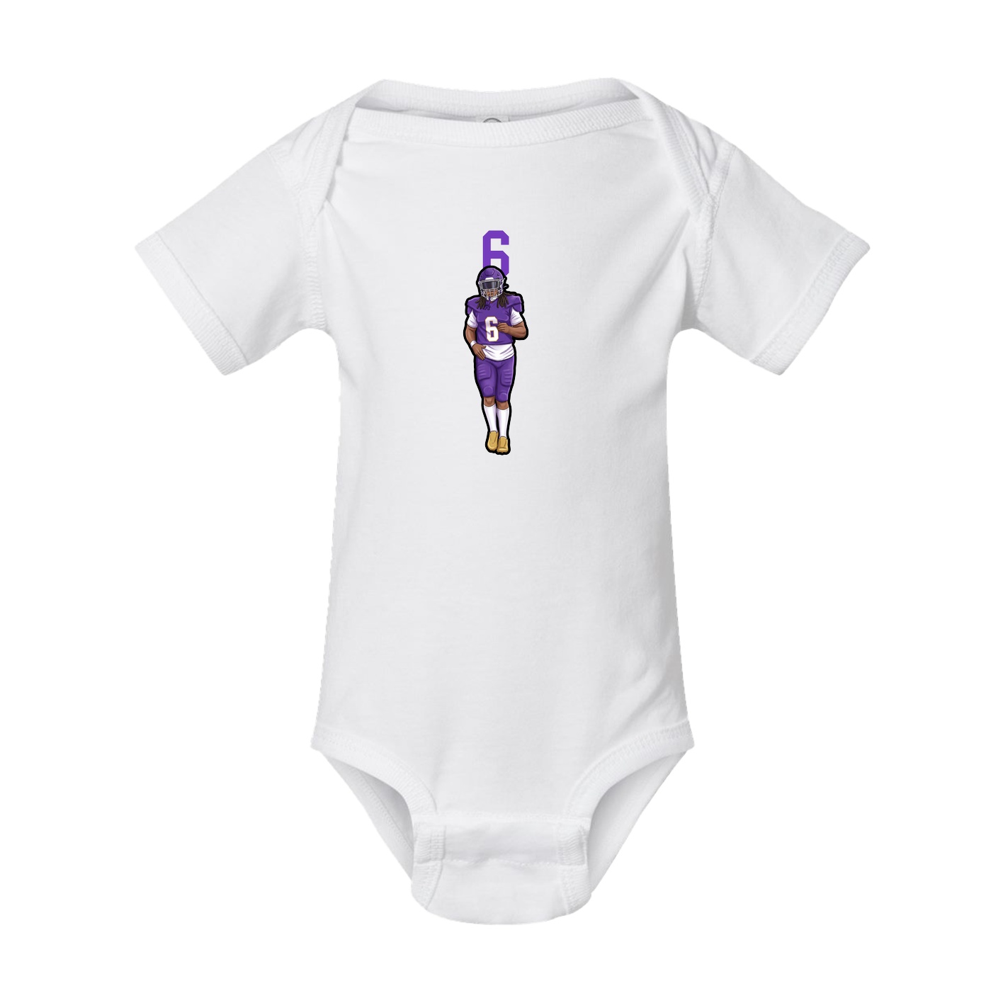 Baby Onesie — Number Top in White