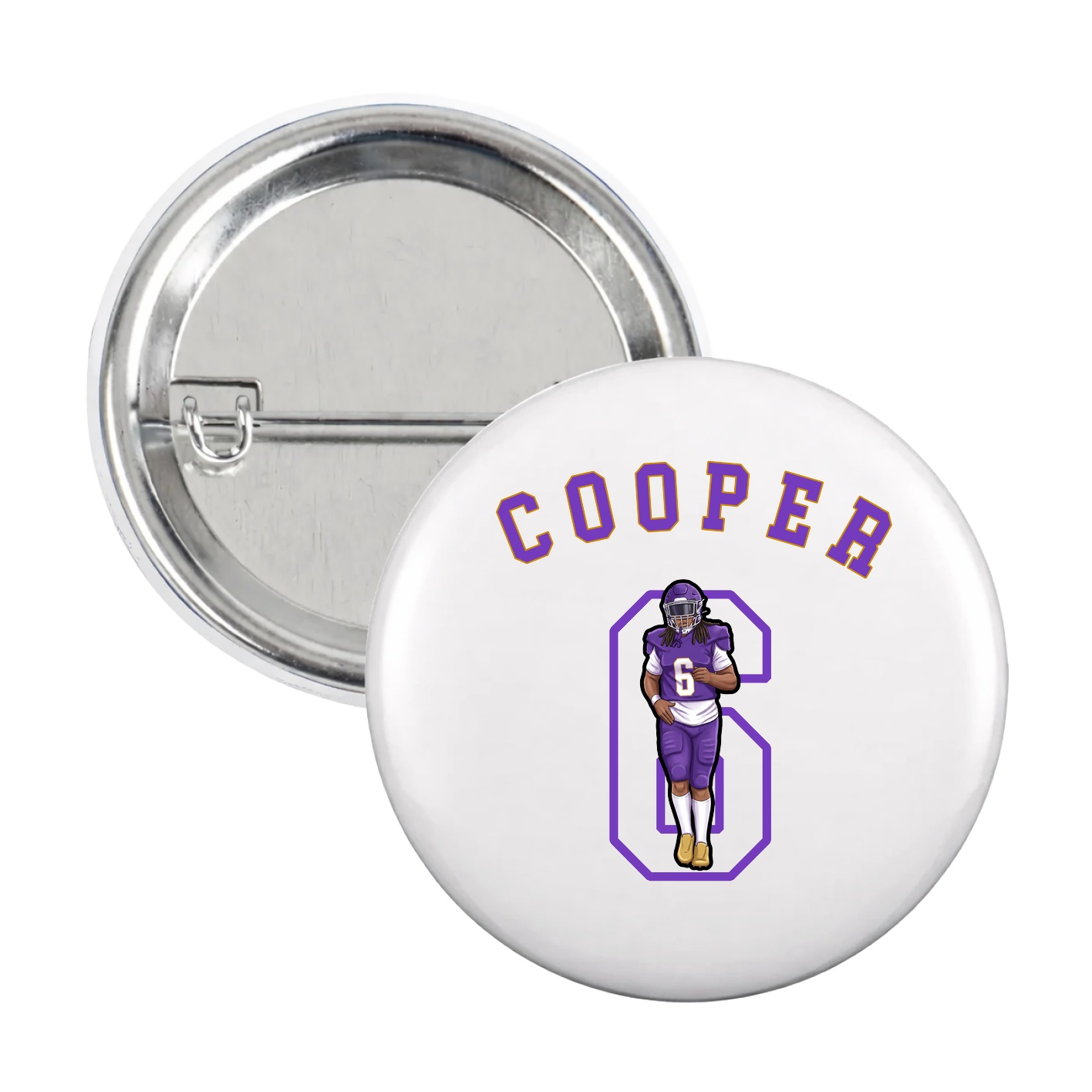 Game Day Button — Shirsey Arch in White