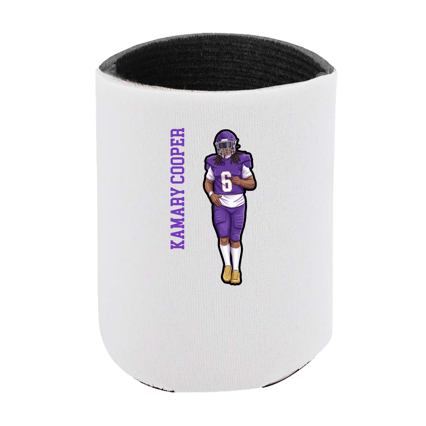 Can Holder — Name Vertical in White