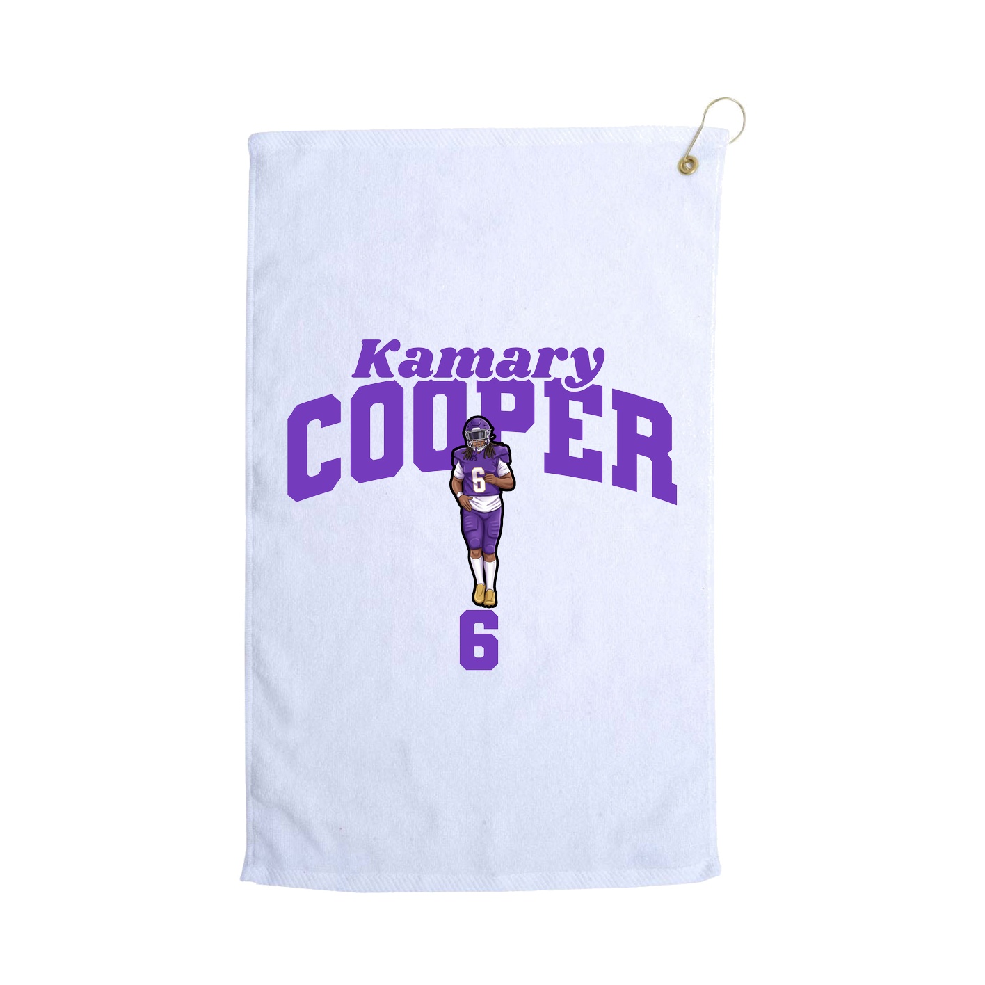 Golf Towel — Signature Arch in White