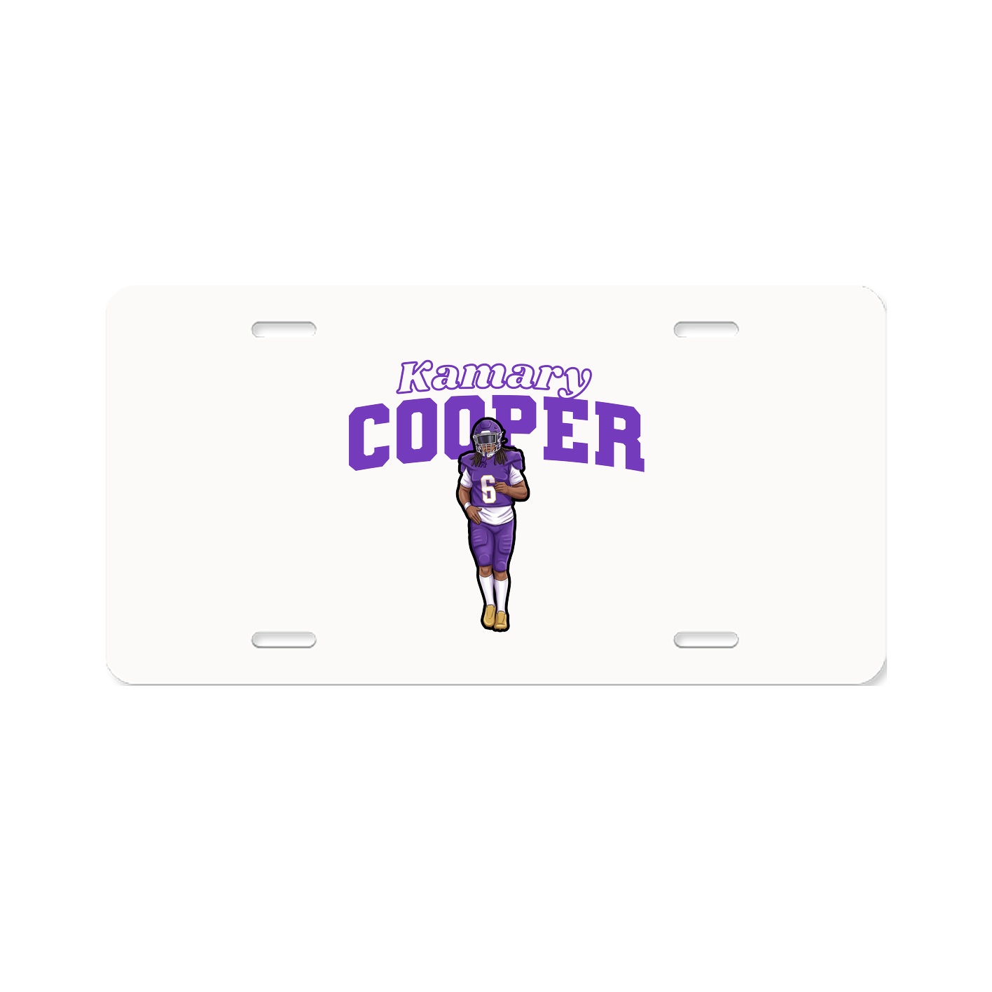 License Plate — Name Arch in Classic