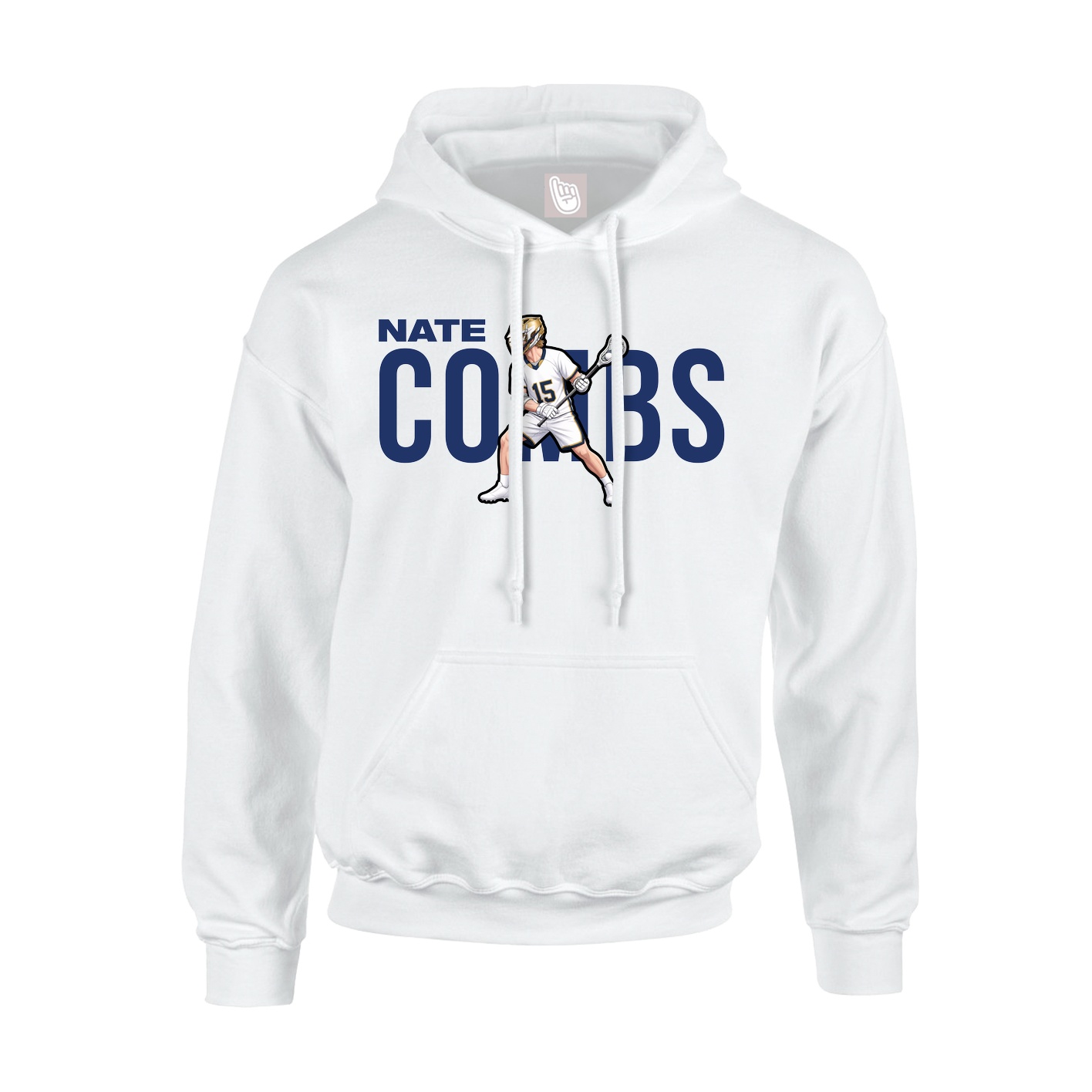 Youth Hoodie — Player Name in White