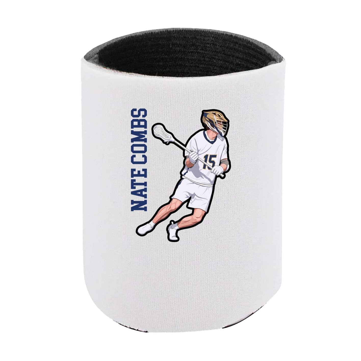 Can Holder — Name Vertical in White
