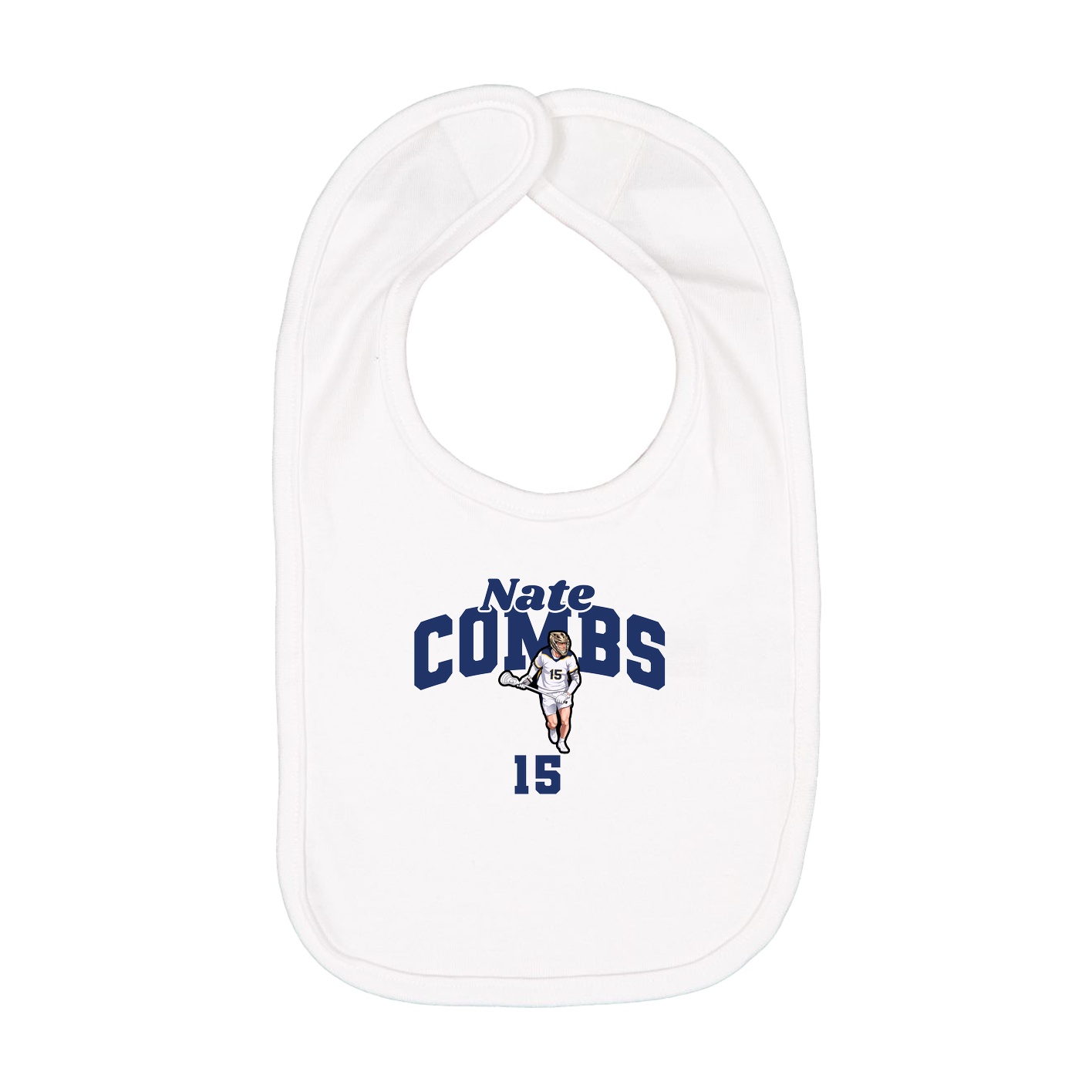 Infant Bib — Signature Arch in White