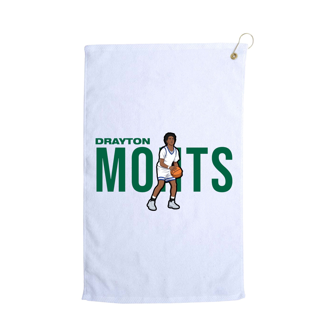 Golf Towel — Player Name in White
