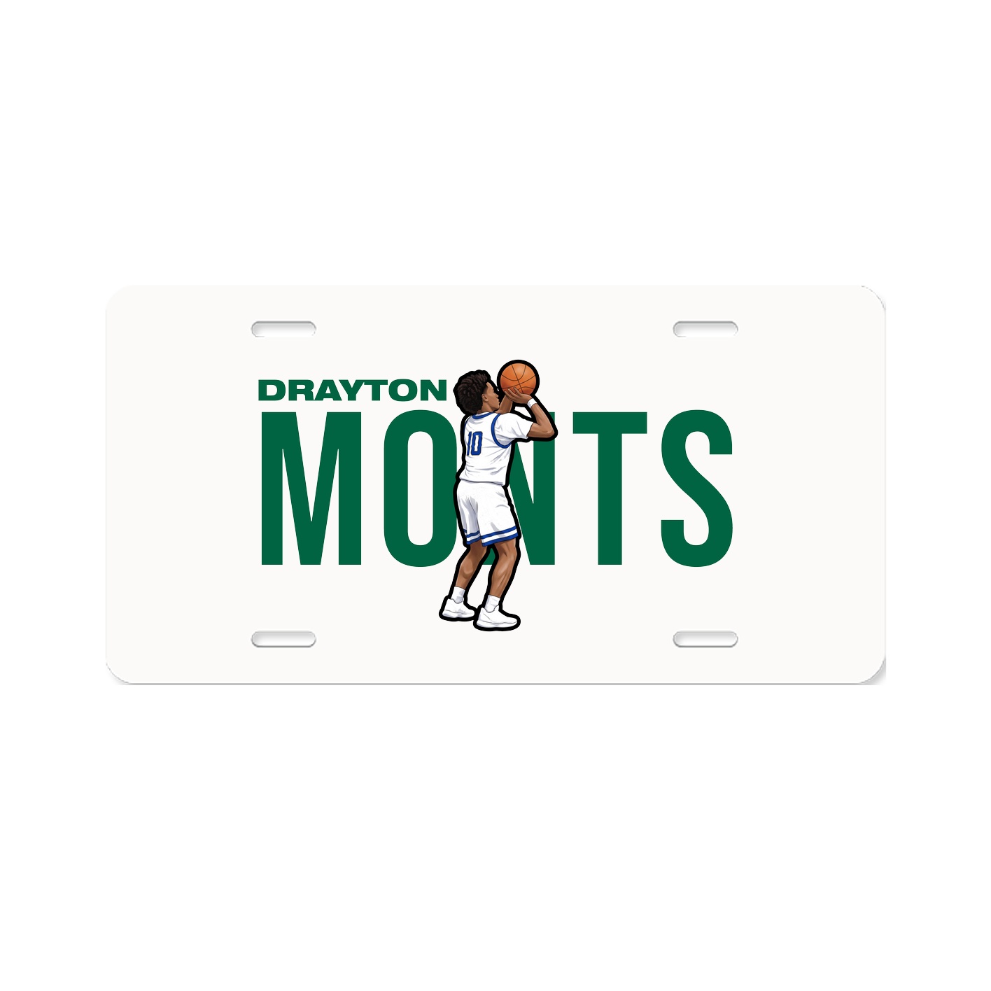 License Plate — Player Name in Classic
