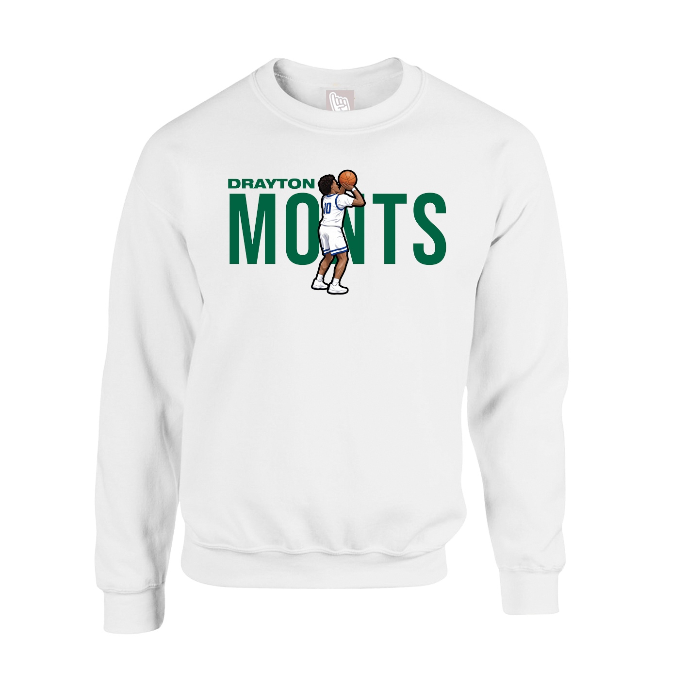 Fleece Crew — Player Name in White