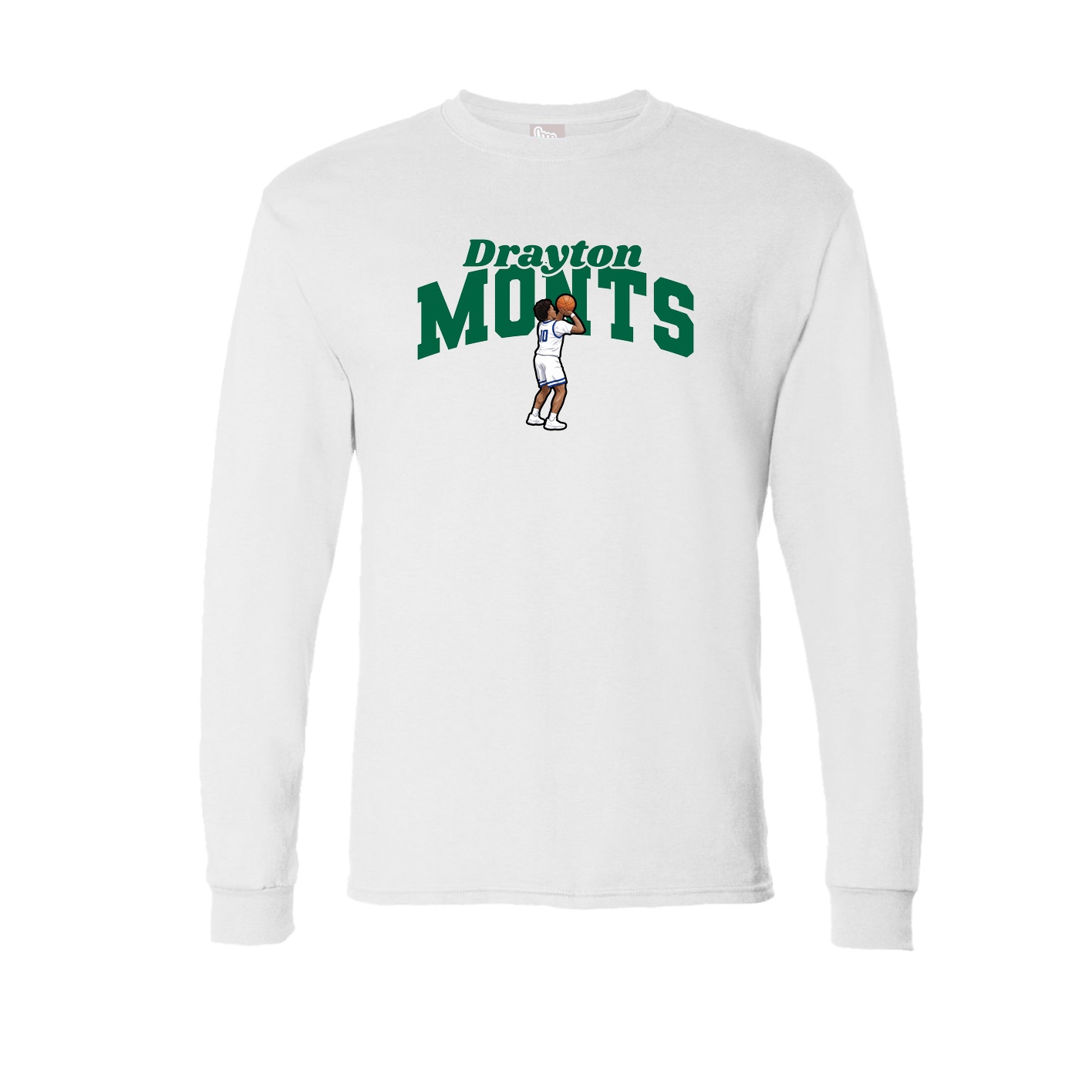 Long Sleeve Tee — Signature Arch in White