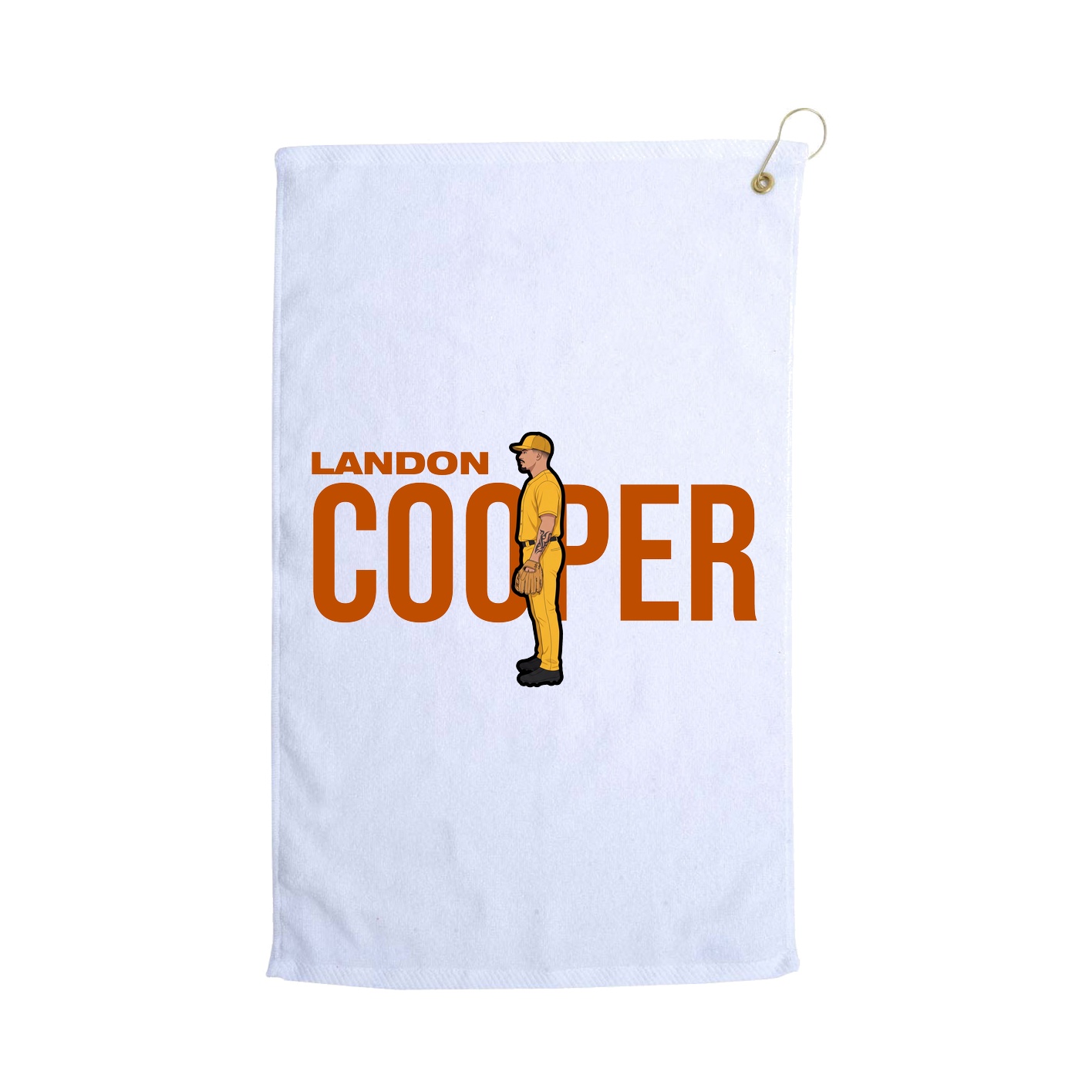 Golf Towel — Player Name in White