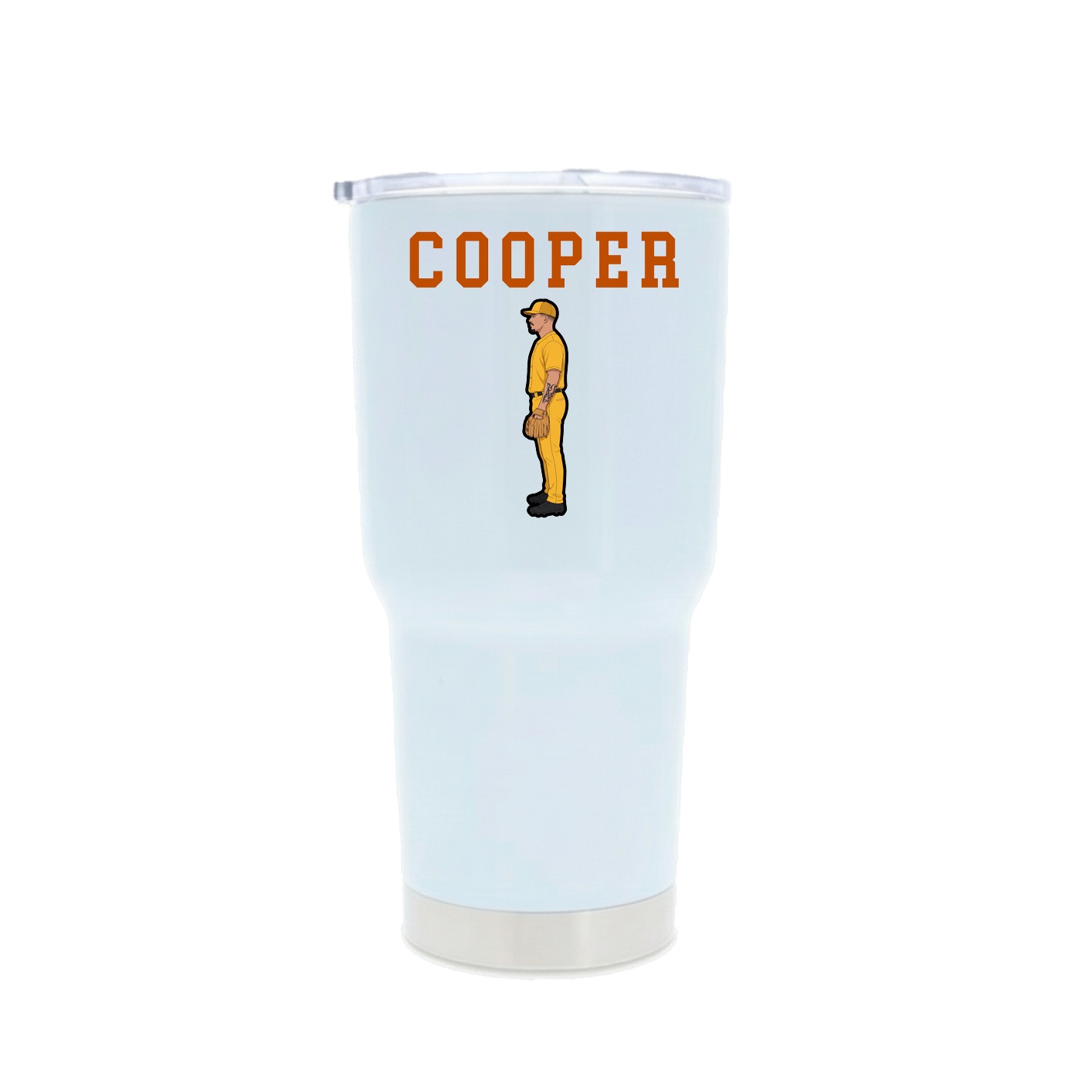 30oz Stainless Steel Tumbler — Shirsey in White