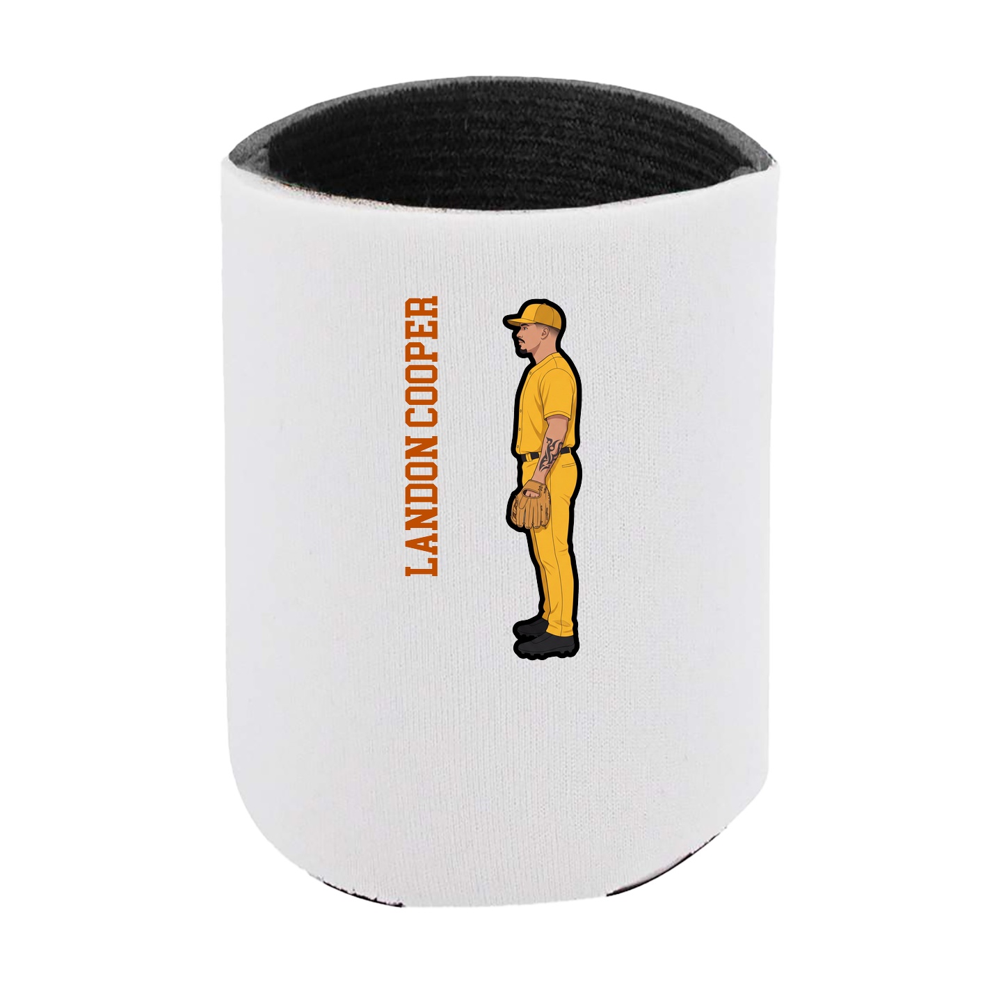 Can Holder — Name Vertical in White