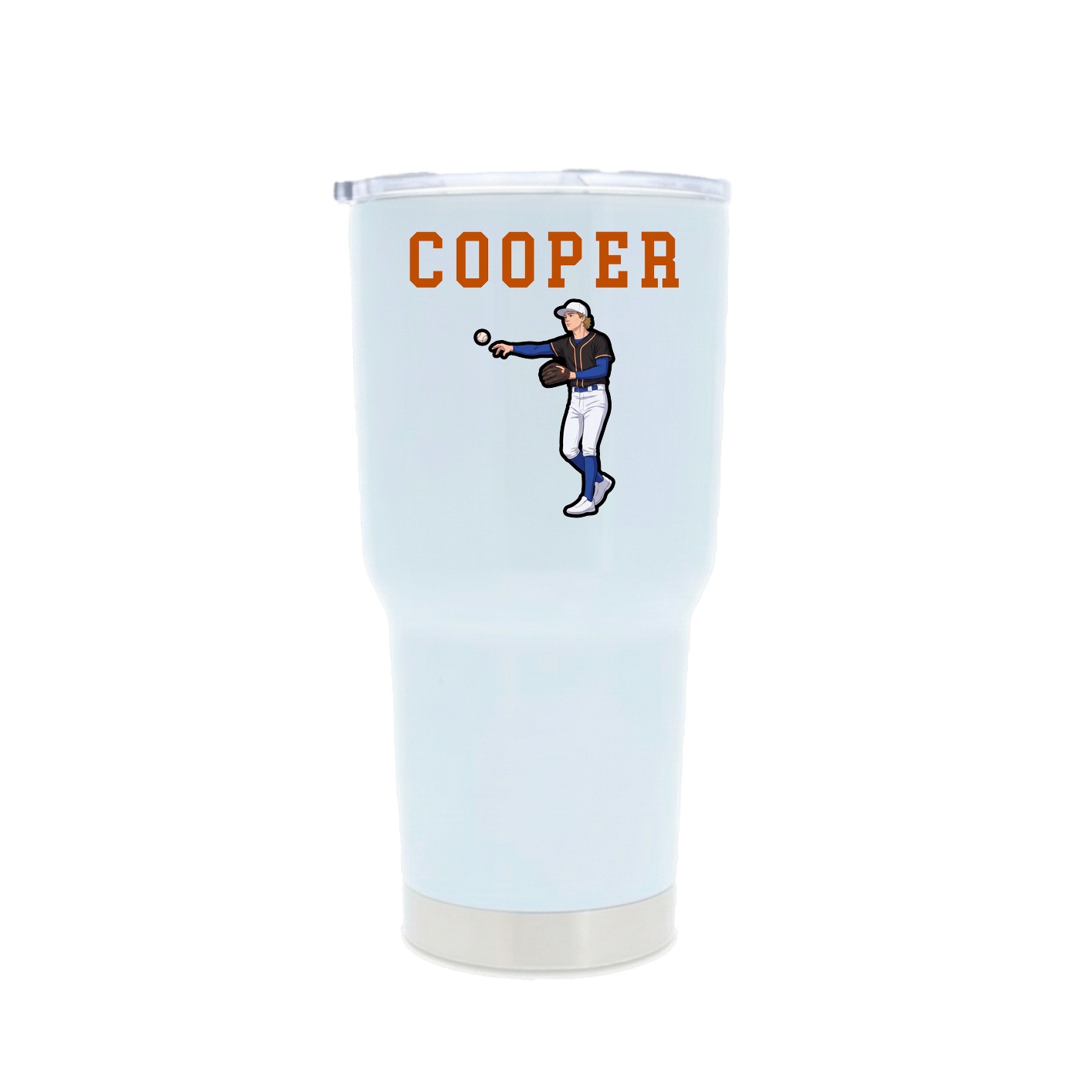 30oz Stainless Steel Tumbler — Shirsey in White