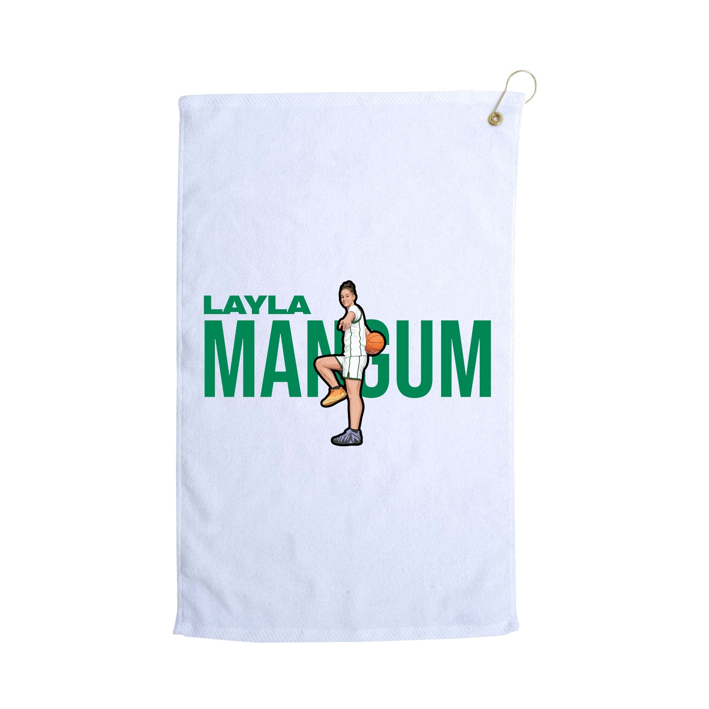 Golf Towel — Player Name in White