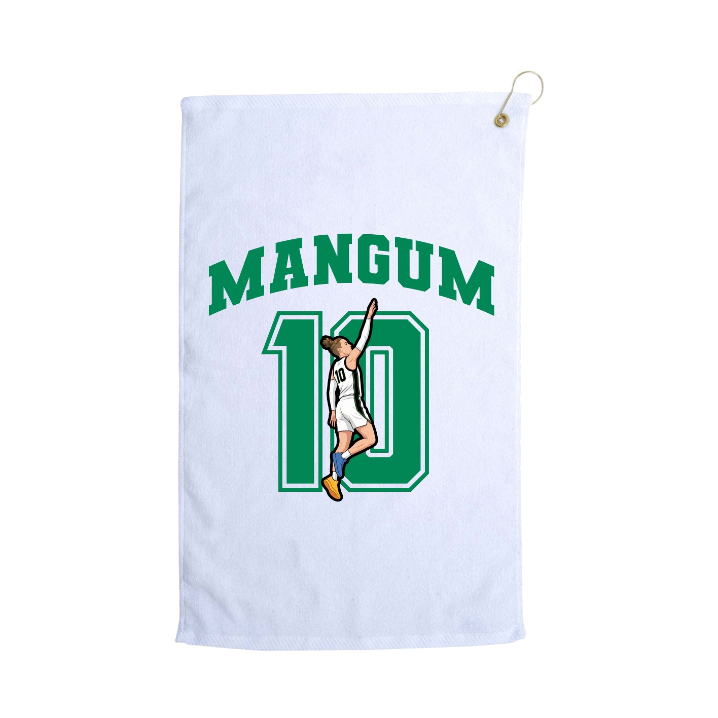 Golf Towel — Number in White