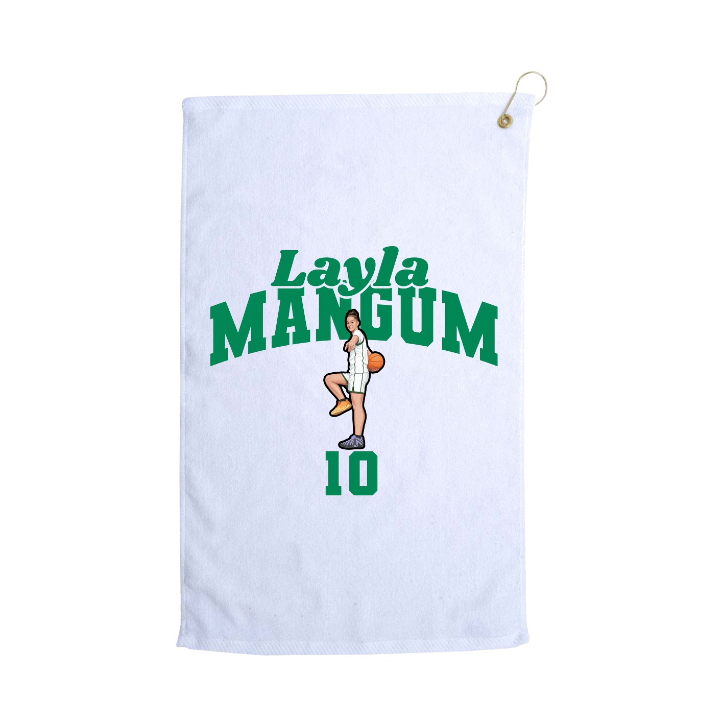 Golf Towel — Signature Arch in White