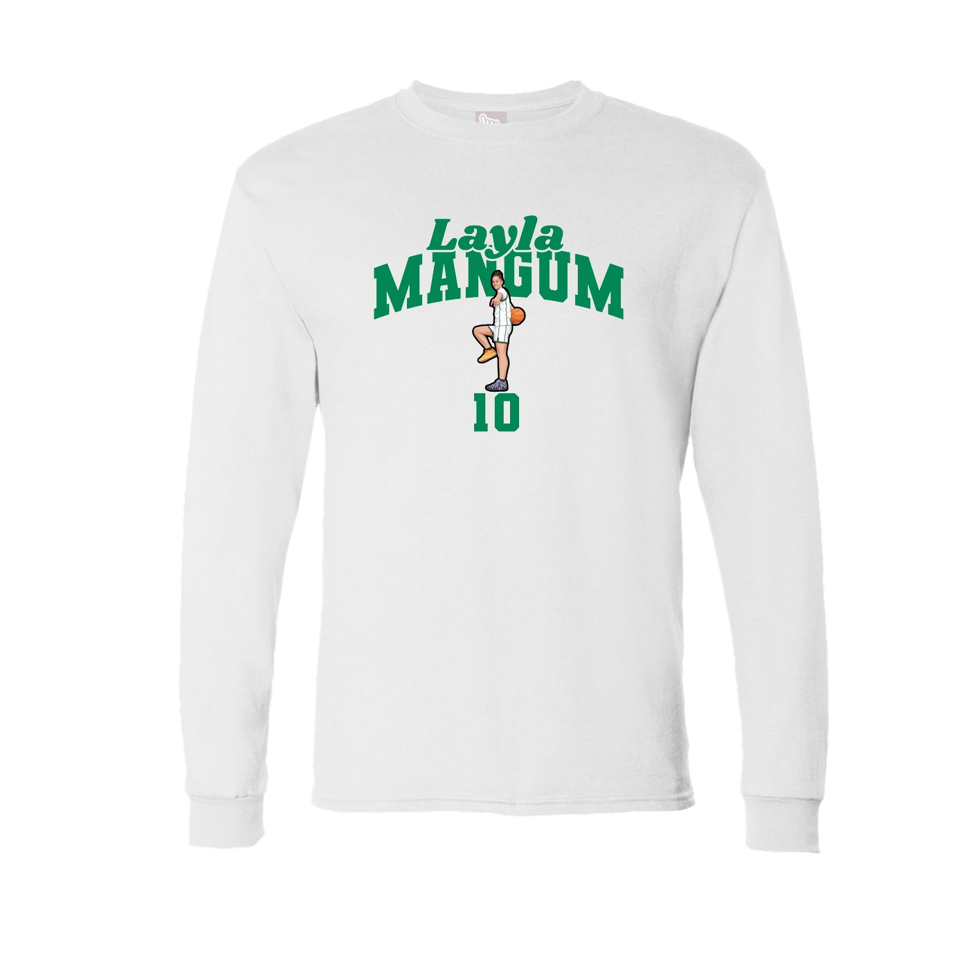 Long Sleeve Tee — Signature Arch in White