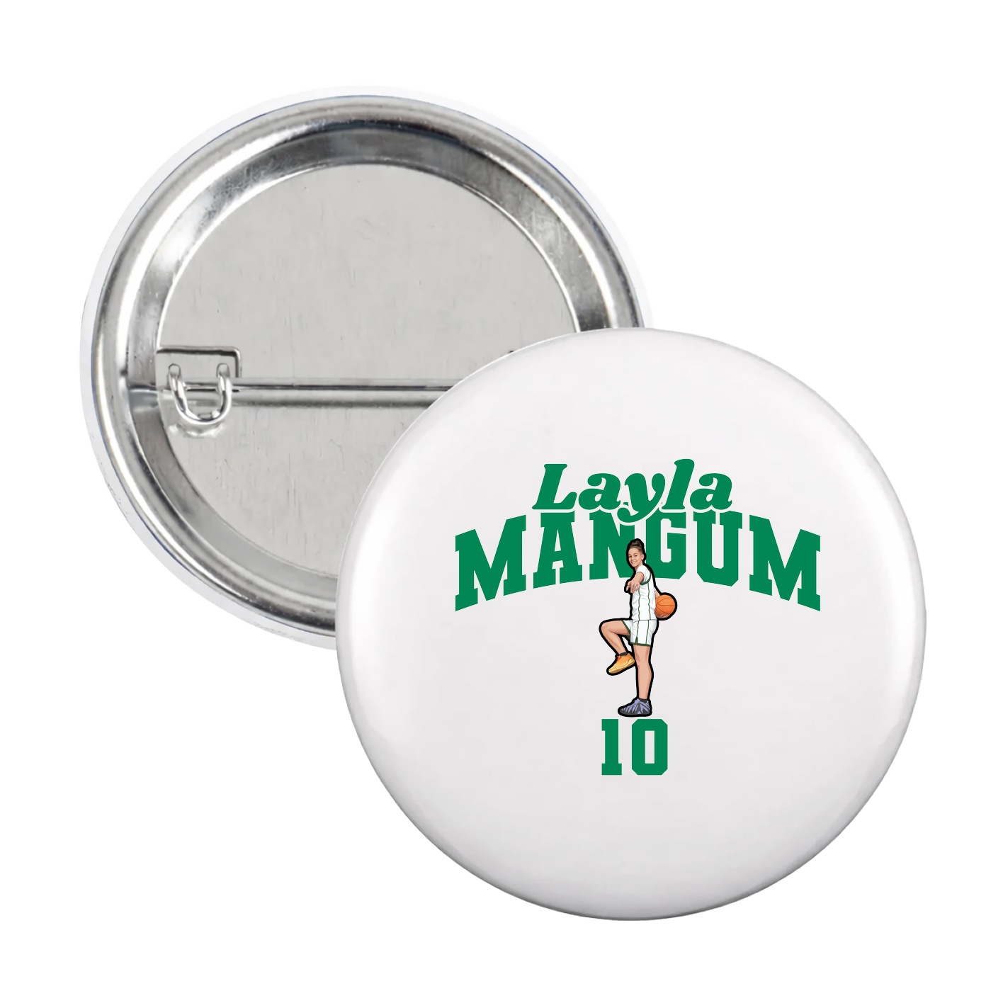 Game Day Button — Signature Arch in White