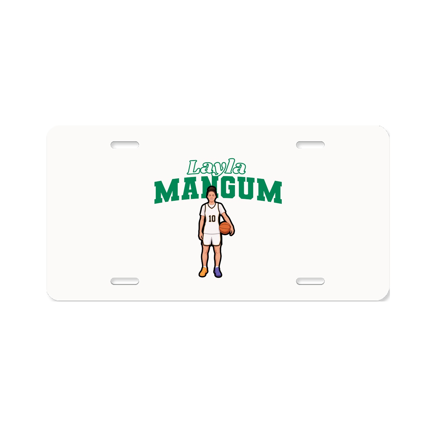 License Plate — Name Arch in Classic