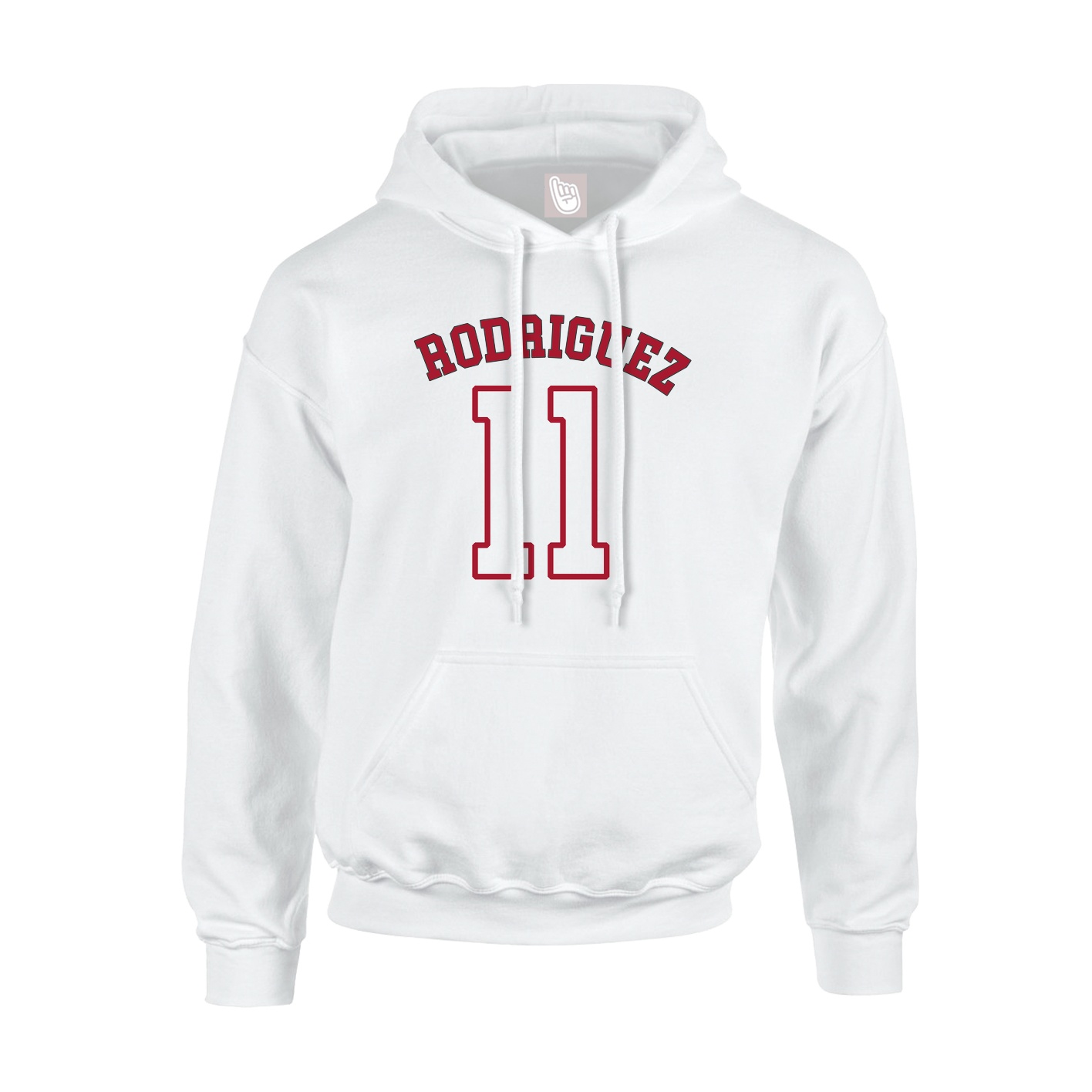 Youth Hoodie — Shirsey Arch in White