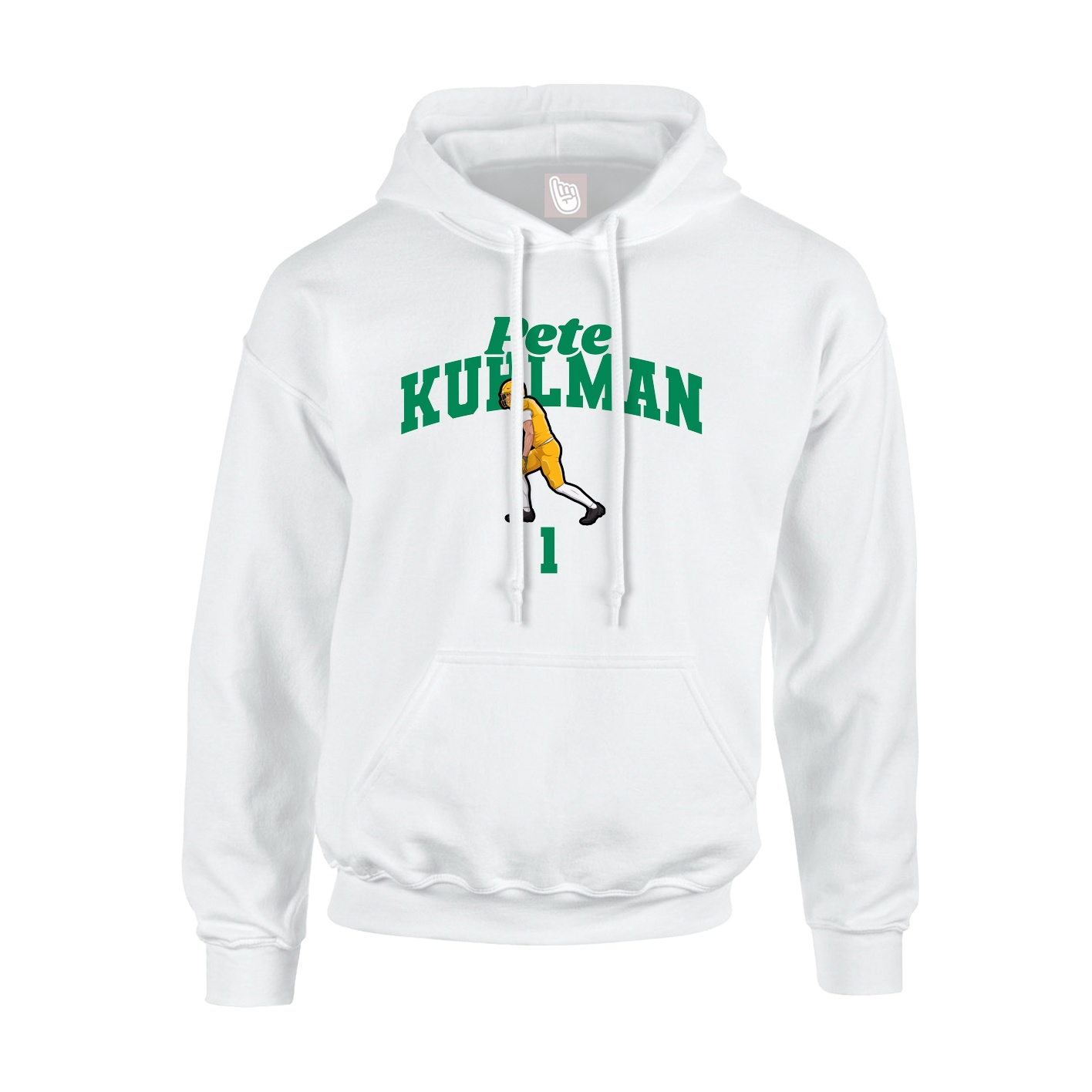 Hoodie — Signature Arch in White