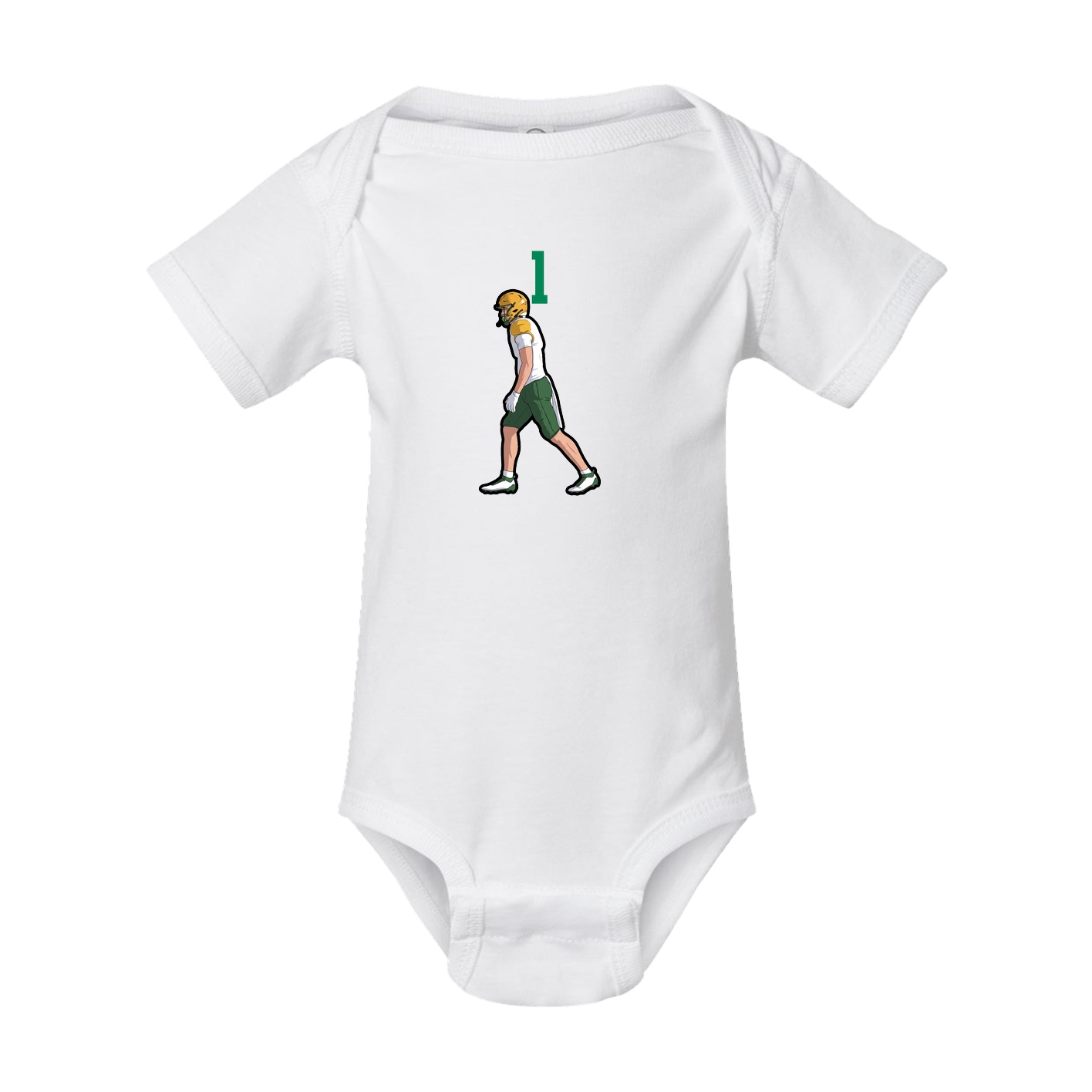 Baby Onesie — Number Top in White