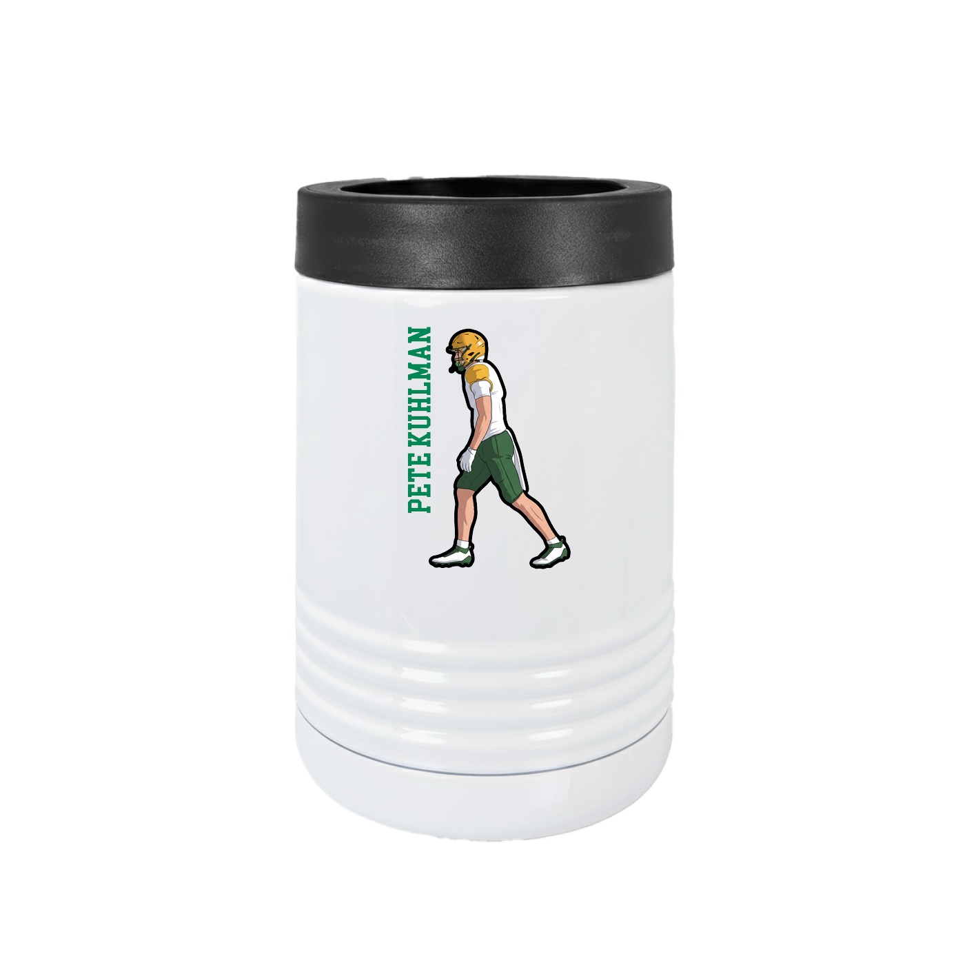 Beverage Holder — Name Vertical in White