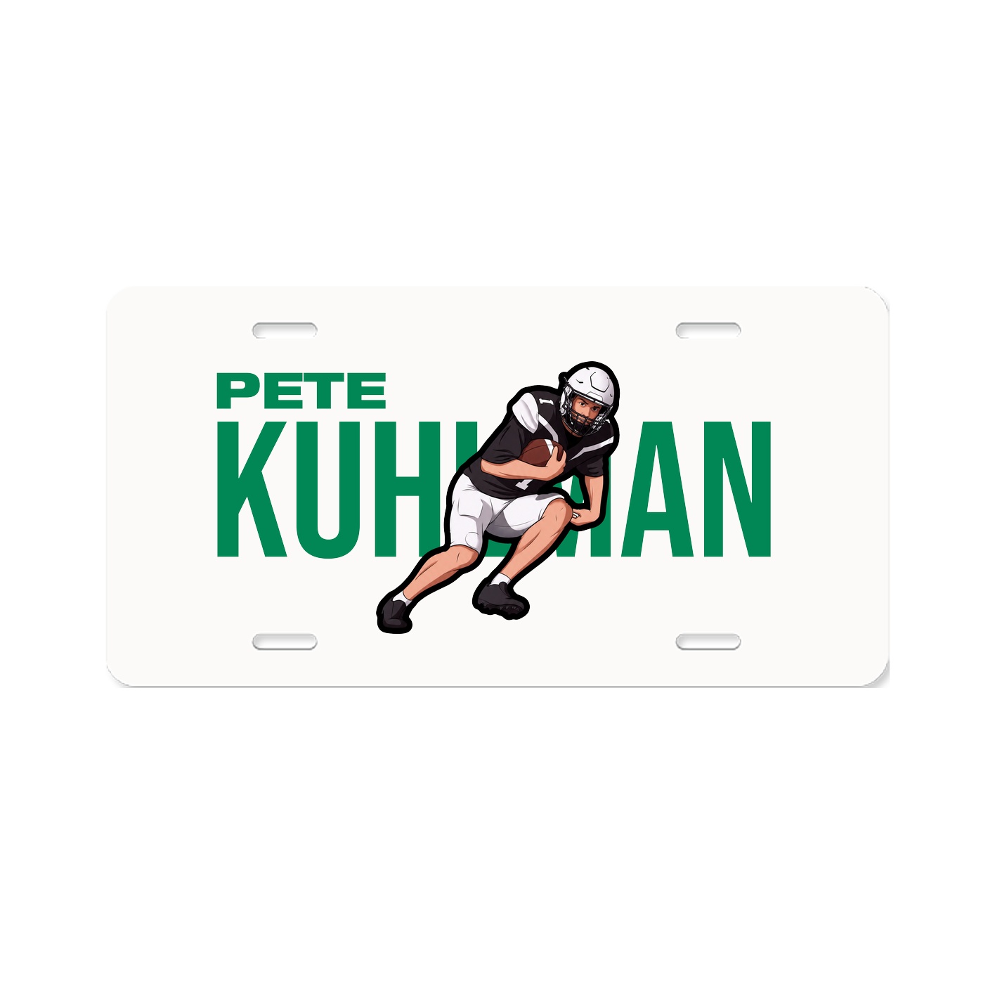License Plate — Player Name in Classic