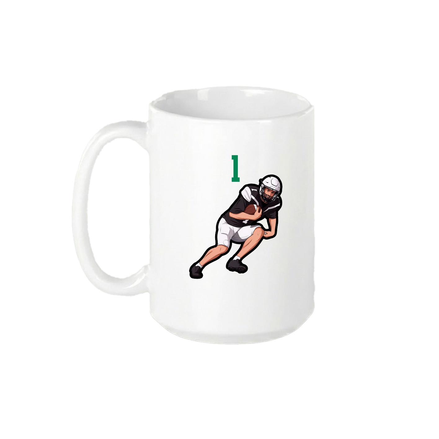 15oz Coffee Mug — Number Top in White