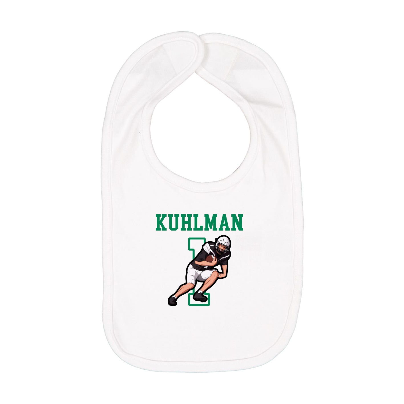 Infant Bib — Shirsey in White