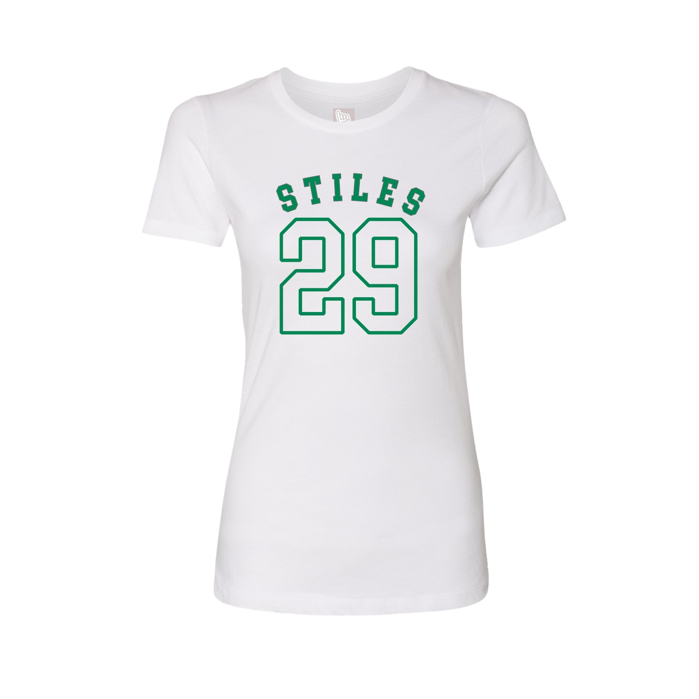 Fitted Women's Tee — Shirsey Arch in White