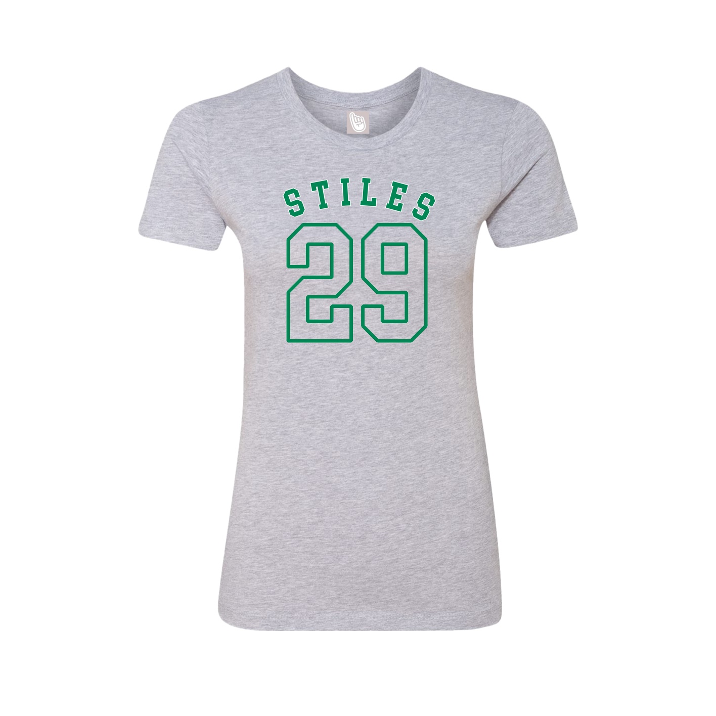 Fitted Women's Tee — Shirsey Arch in Grey